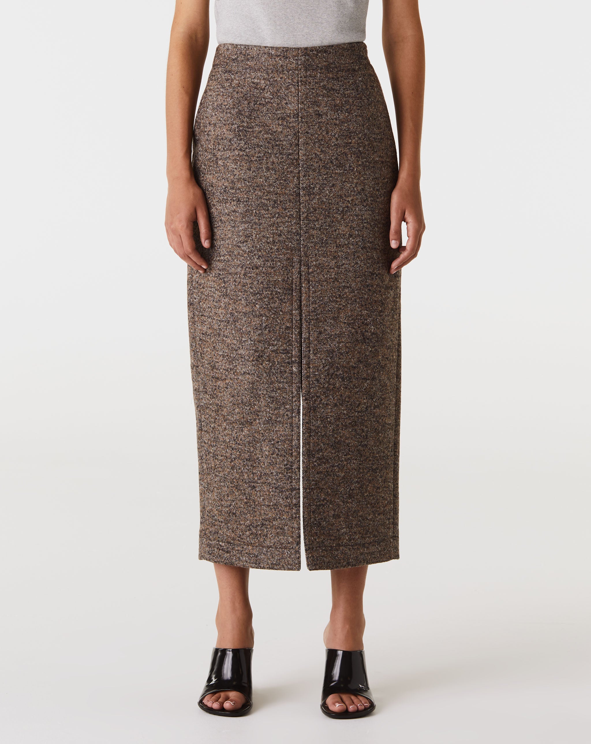 Felted Wool Twill Skirt