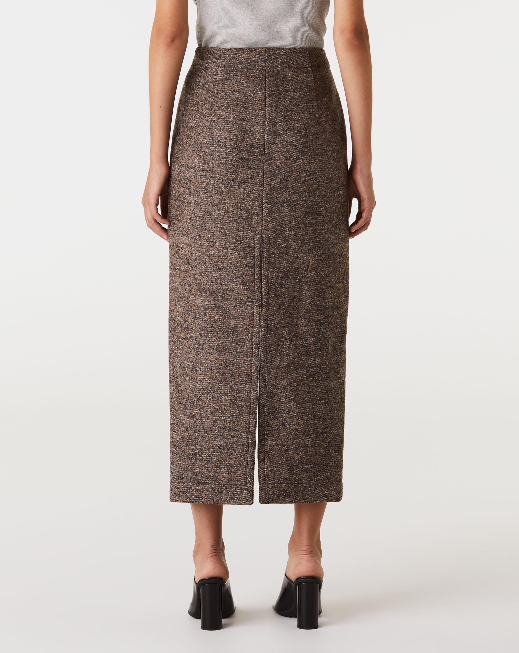 Felted Wool Twill Skirt