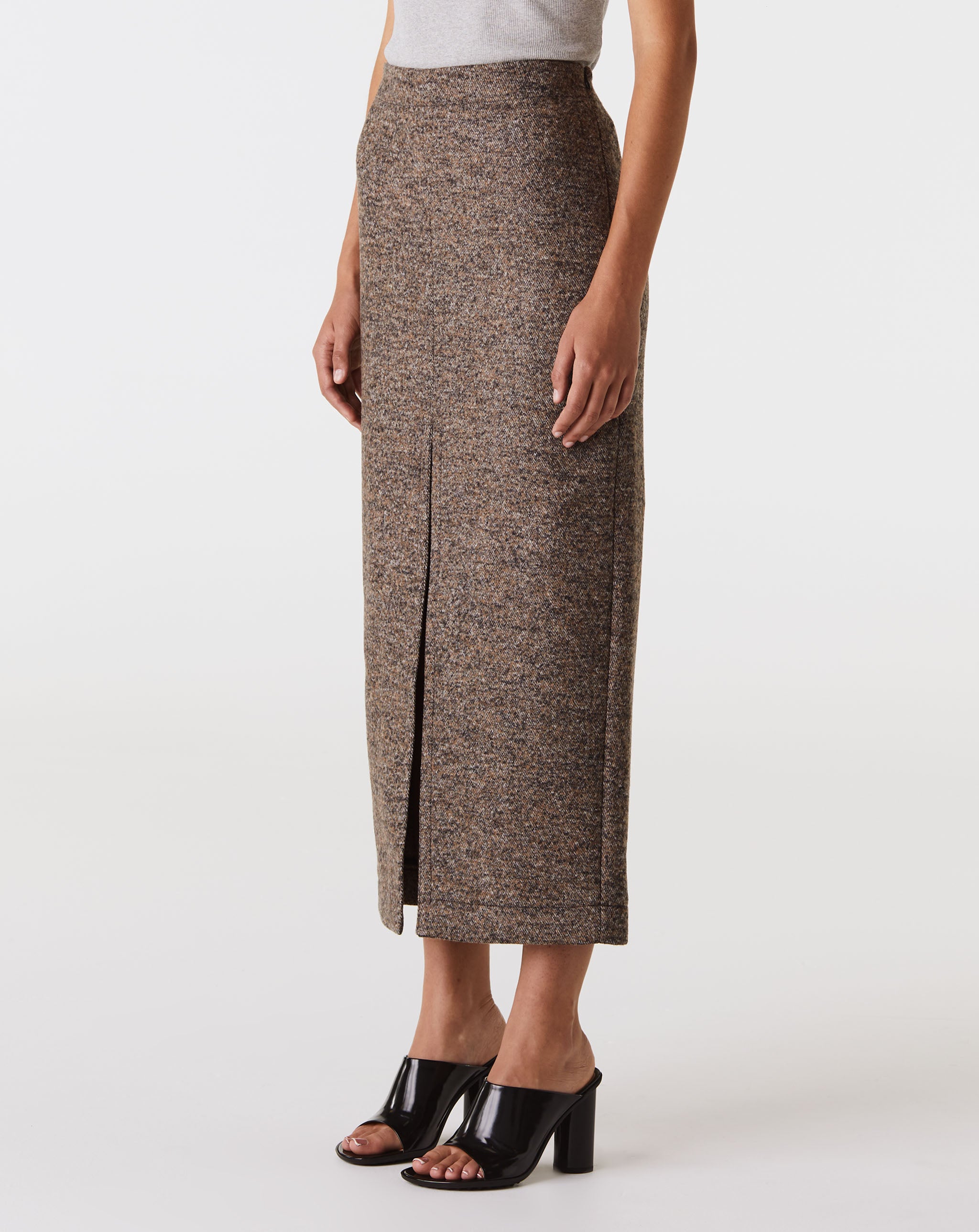 Felted Wool Twill Skirt