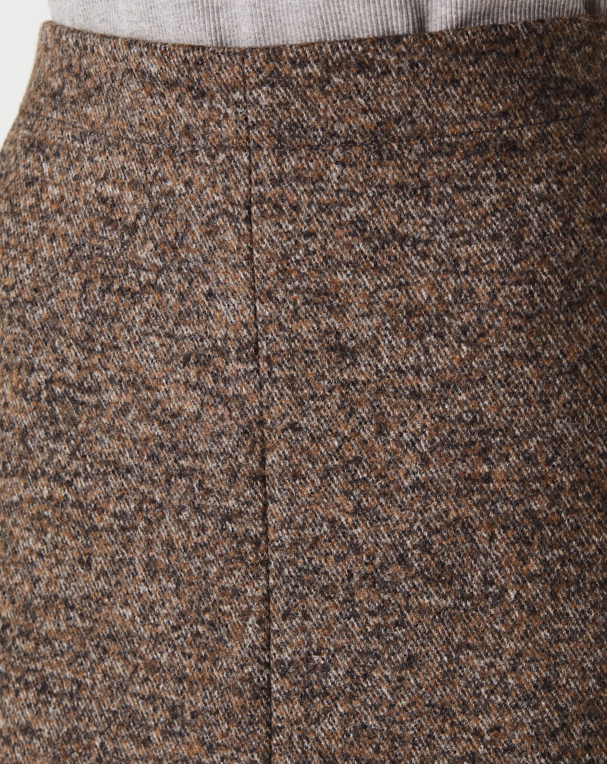 Felted Wool Twill Skirt