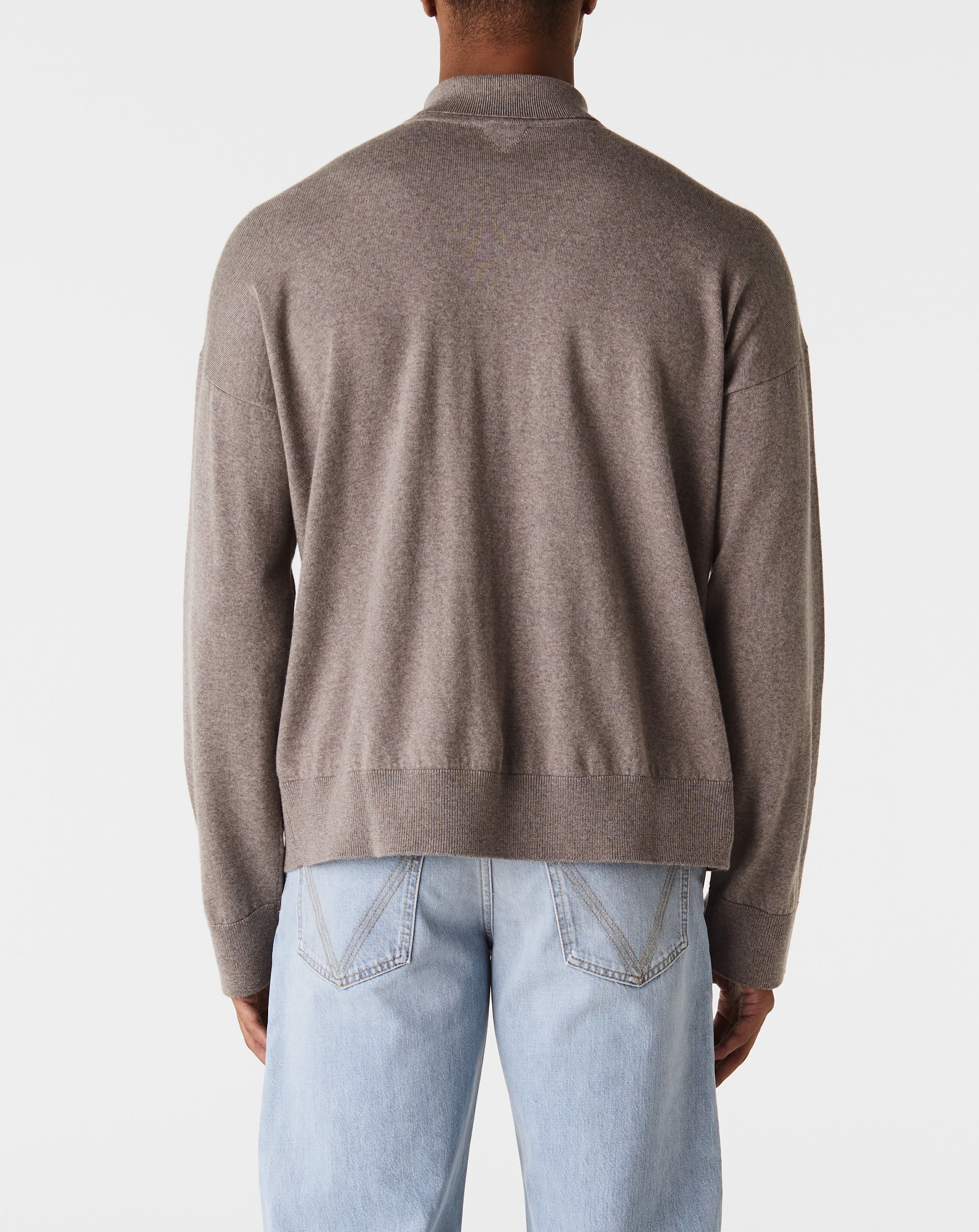 Wool Knit Mockneck Sweater