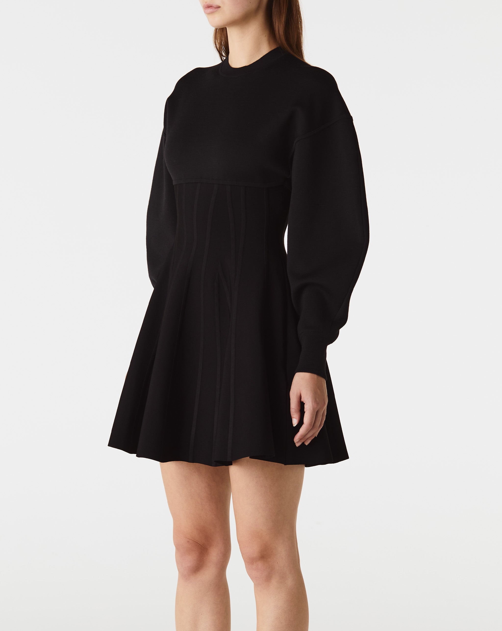 Corset Crewneck Mini Dress