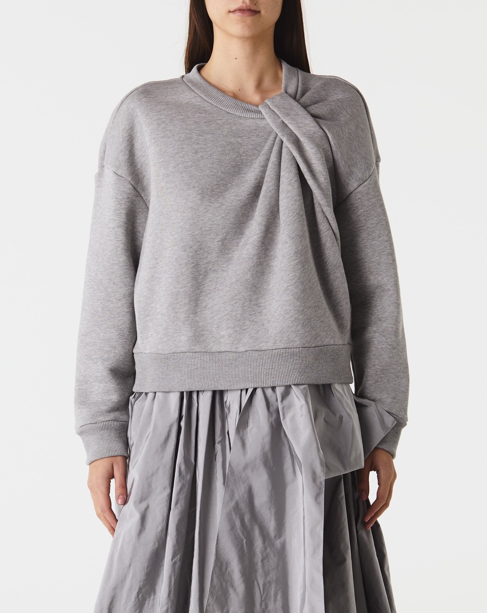 Draped Jersey Sweatshirt