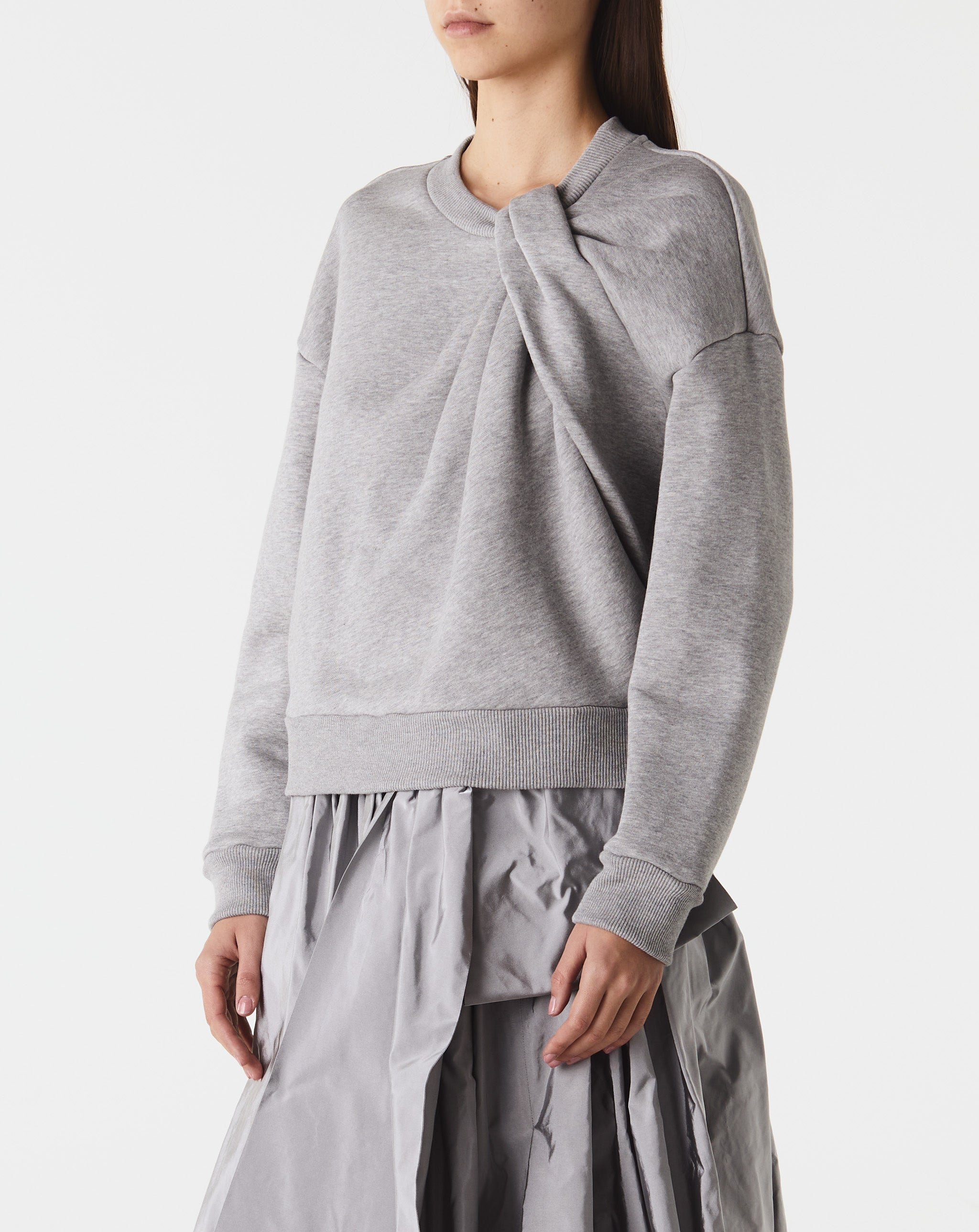 Draped Jersey Sweatshirt