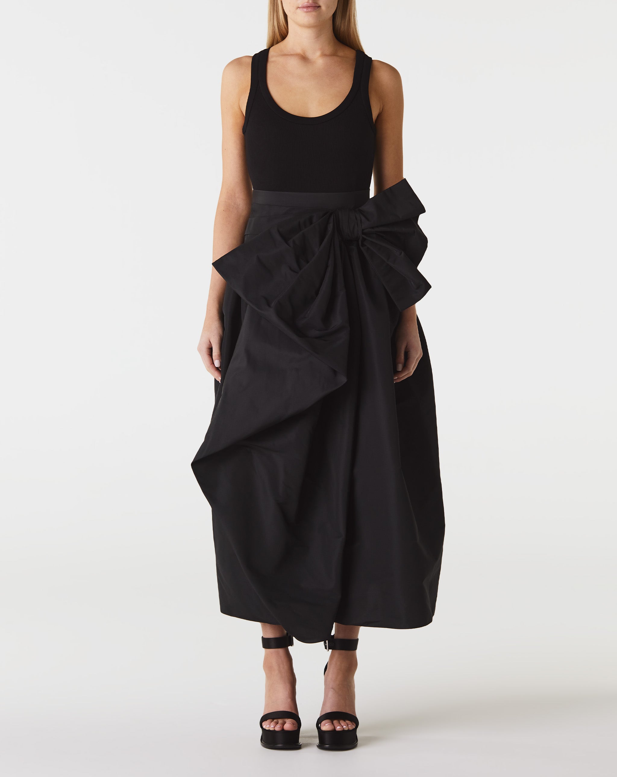 Jersey + Tafeta Bow Dress