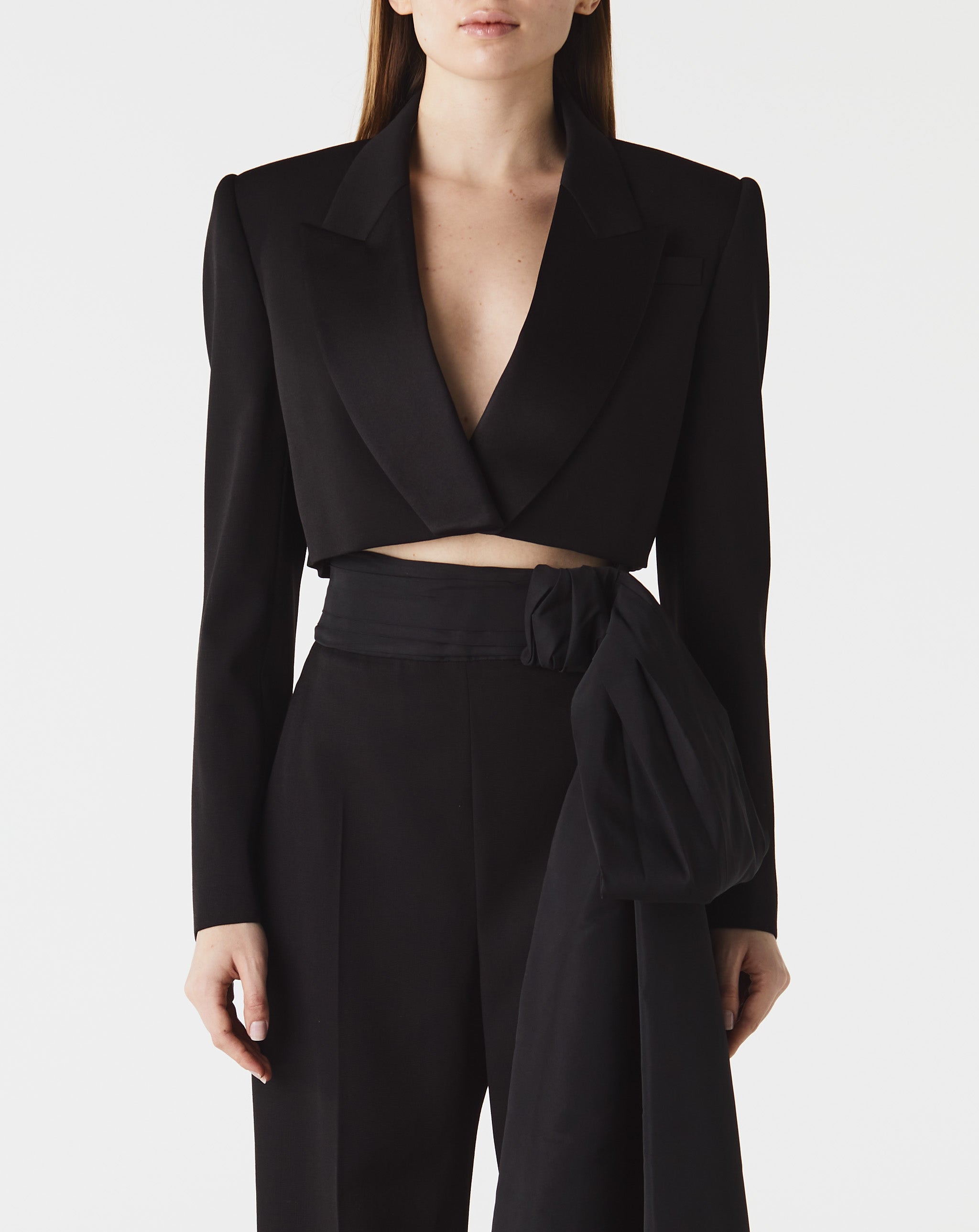Cropped Tuxedo Jacket