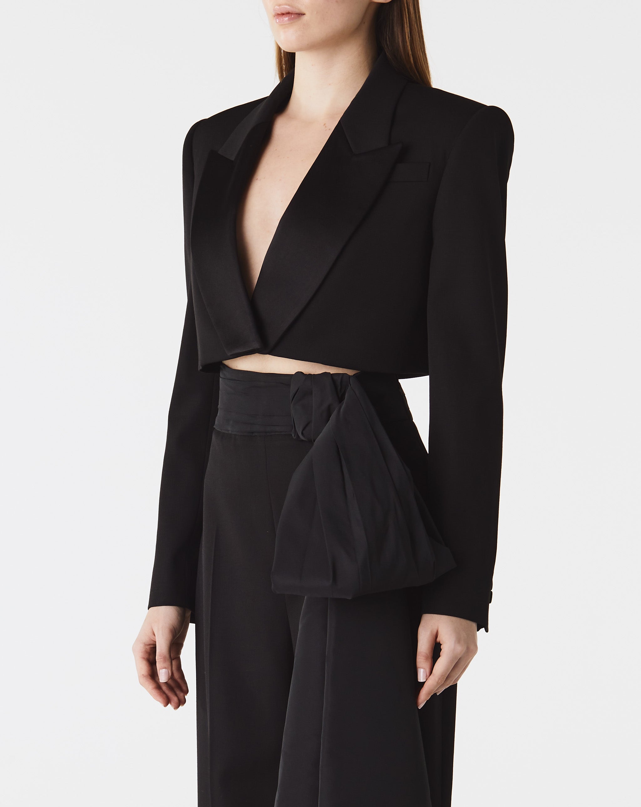 Cropped Tuxedo Jacket