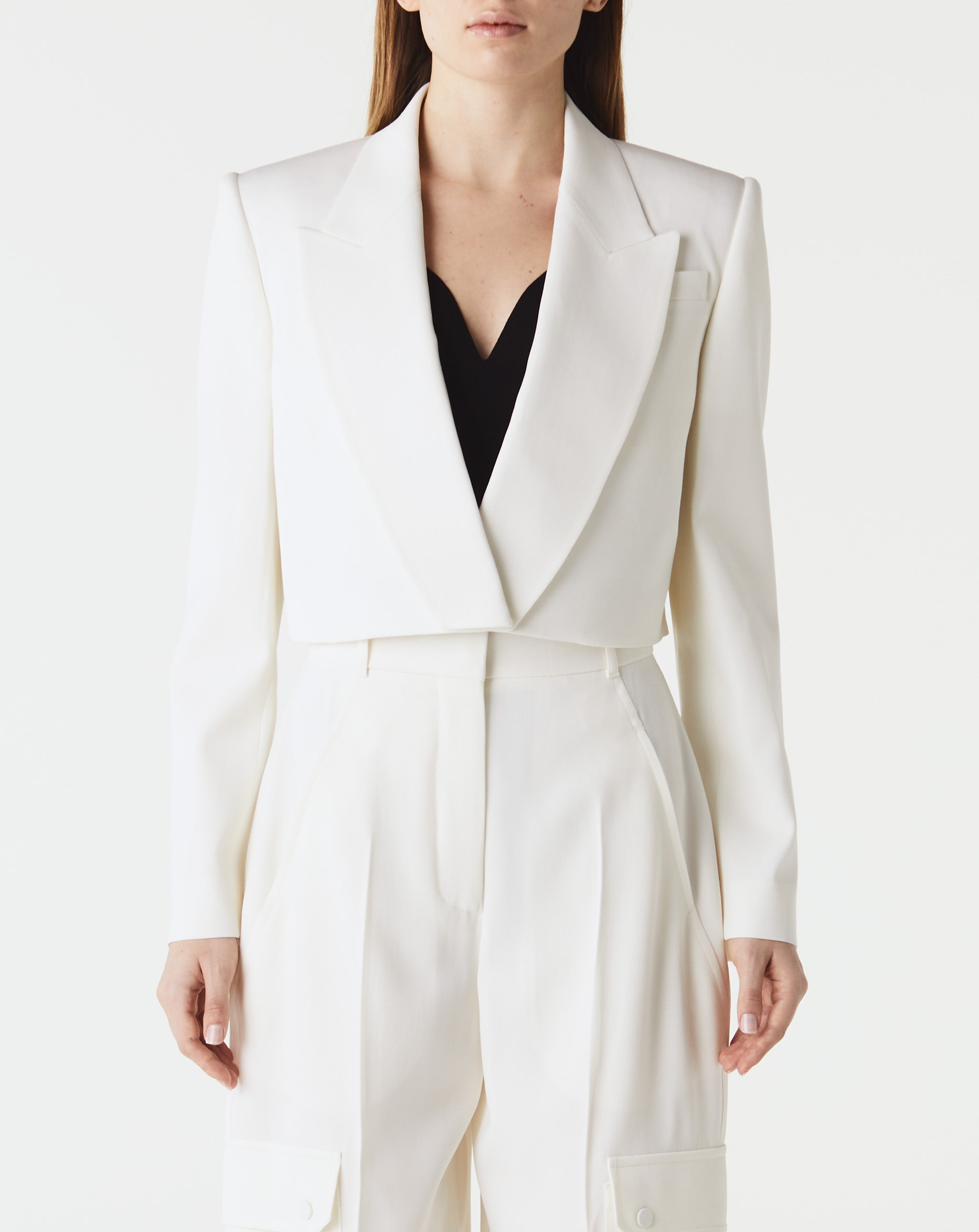 Cropped Tuxedo Jacket