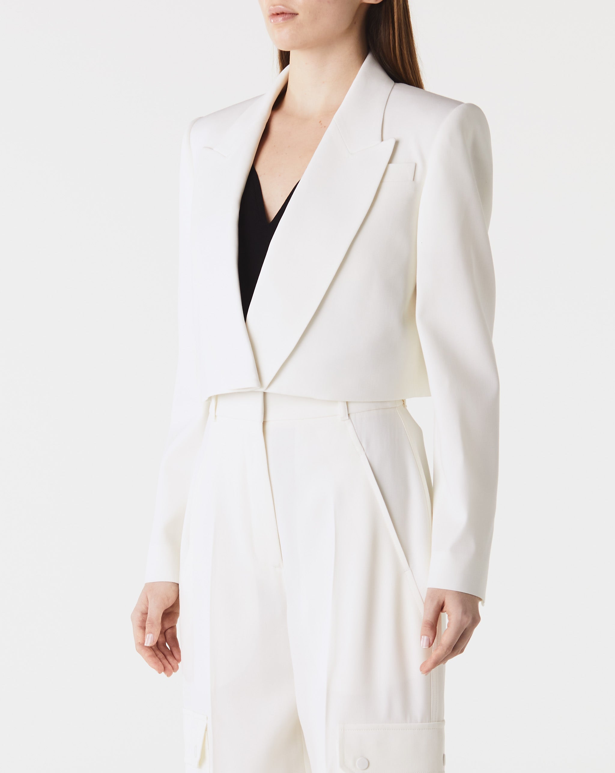 Cropped Tuxedo Jacket