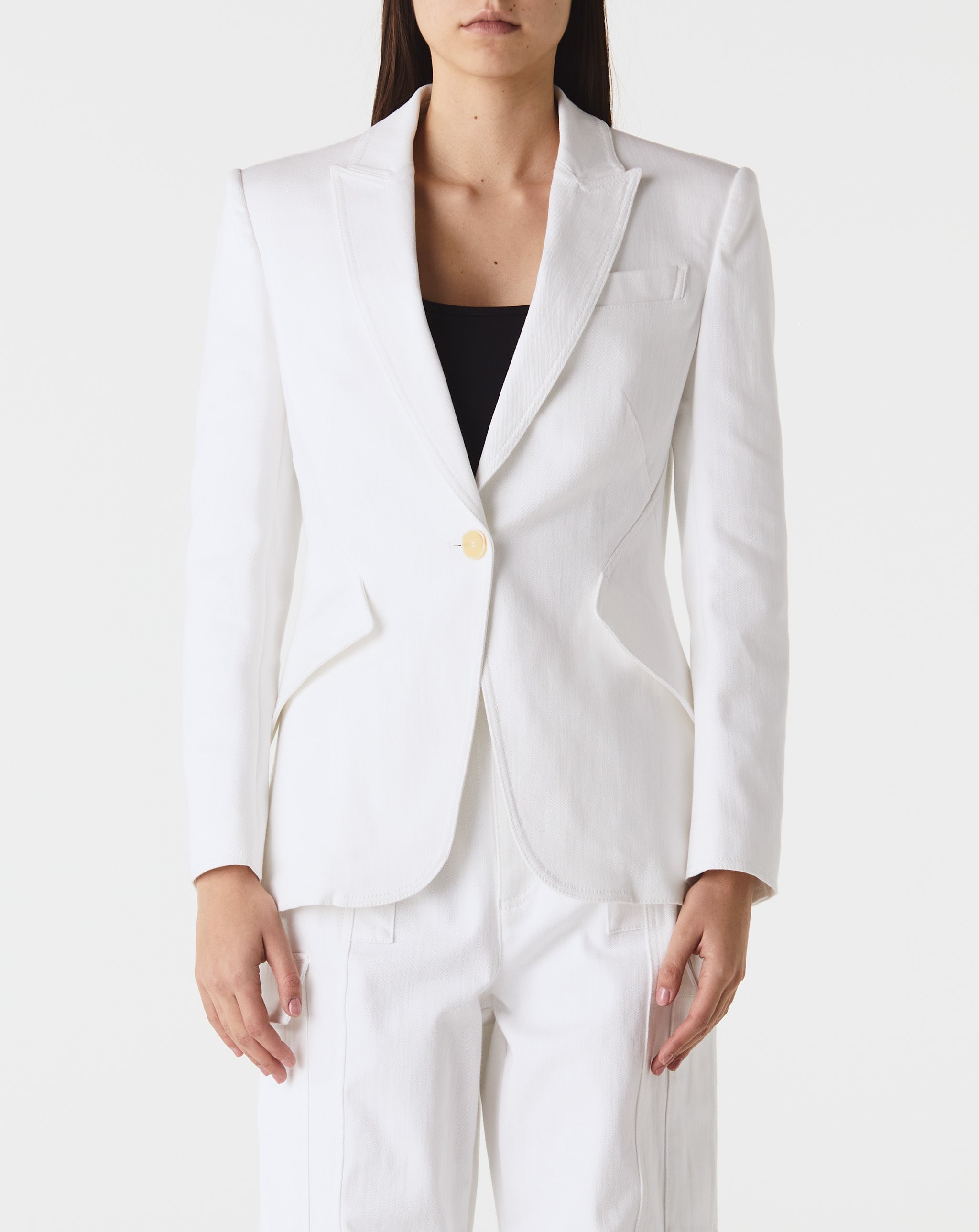 Stretch Denim Blazer