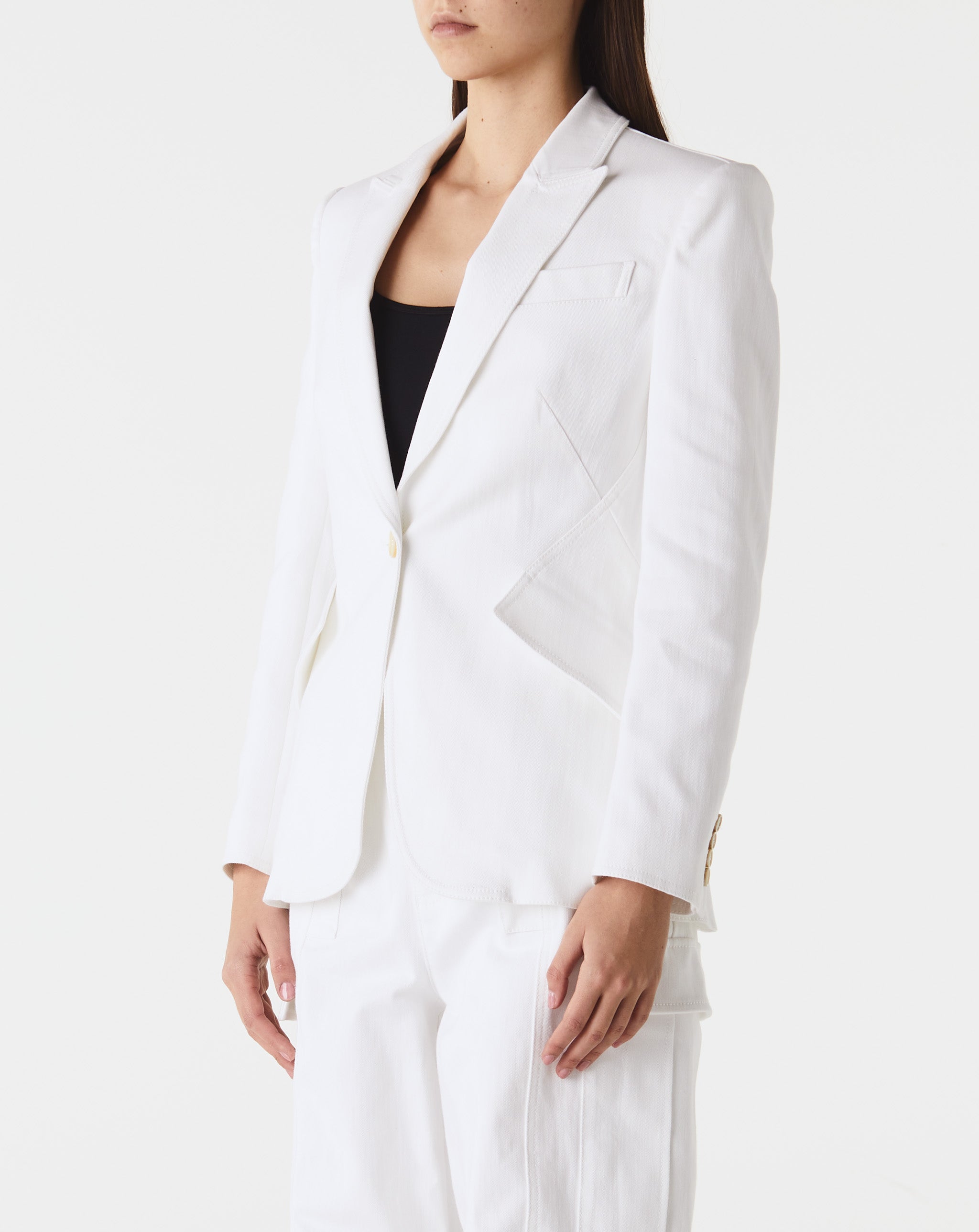 Stretch Denim Blazer