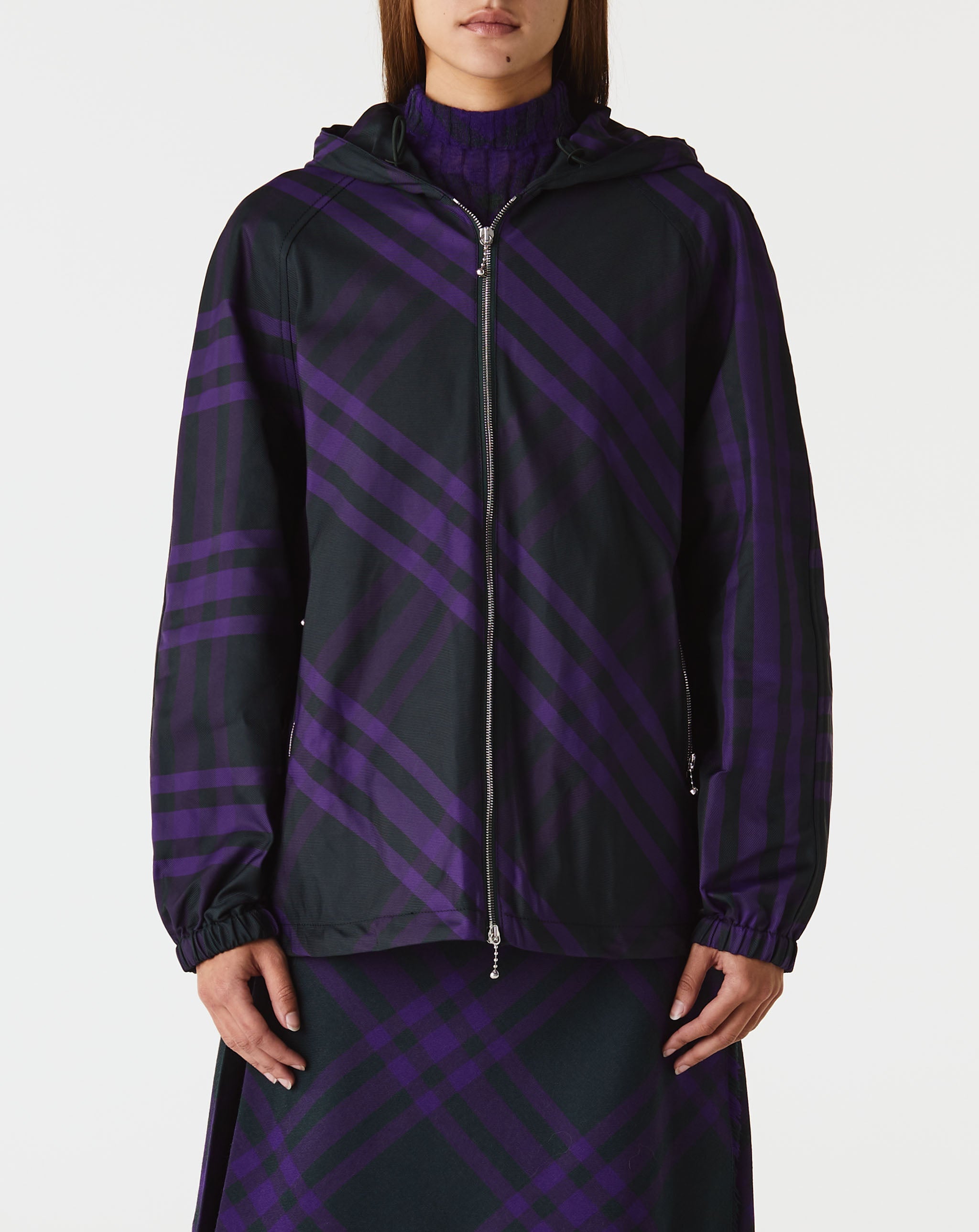 Vine Check Hooded Zip Jacket