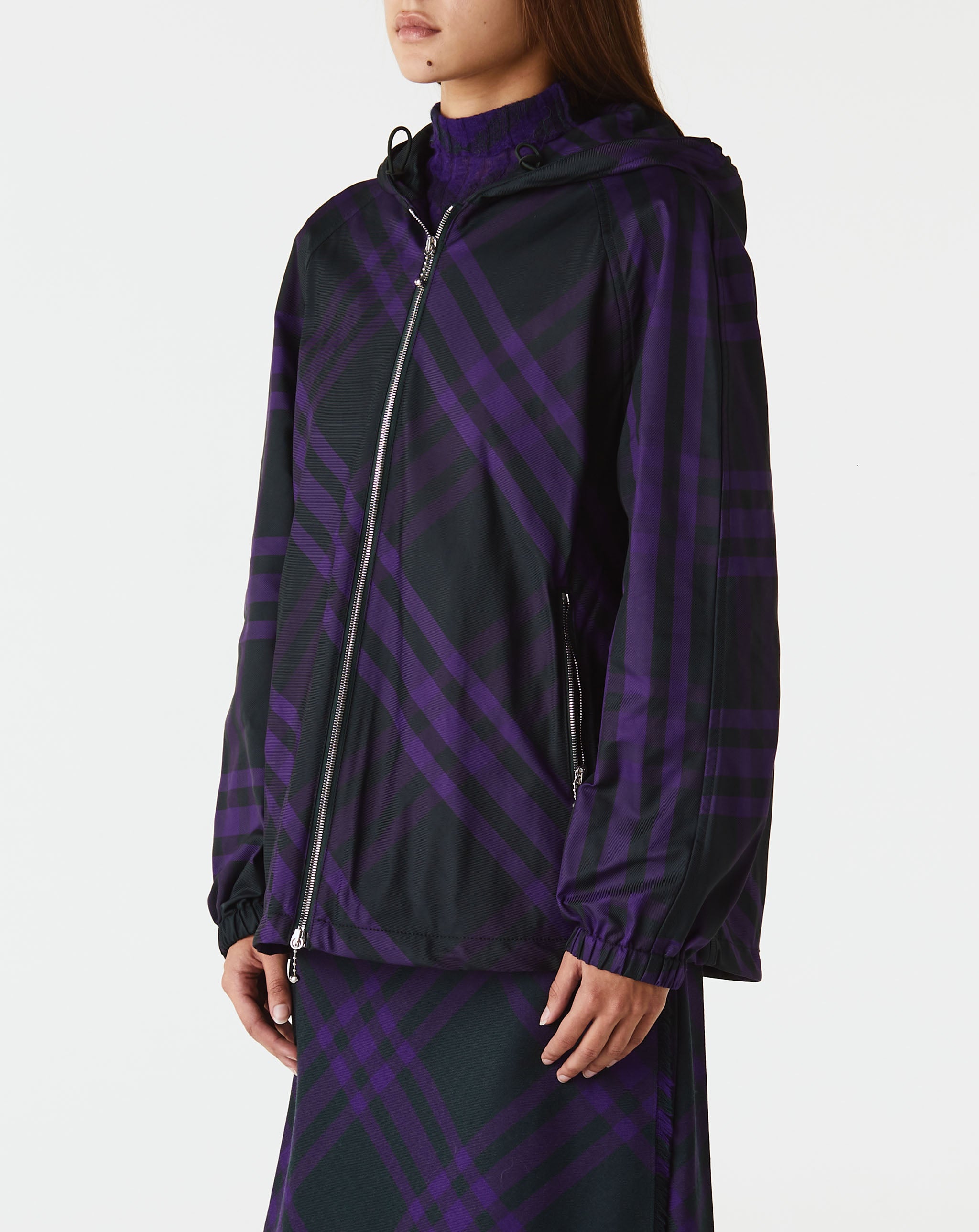 Vine Check Hooded Zip Jacket