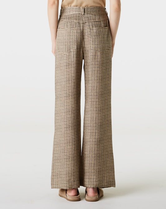 Printed Check Trouser