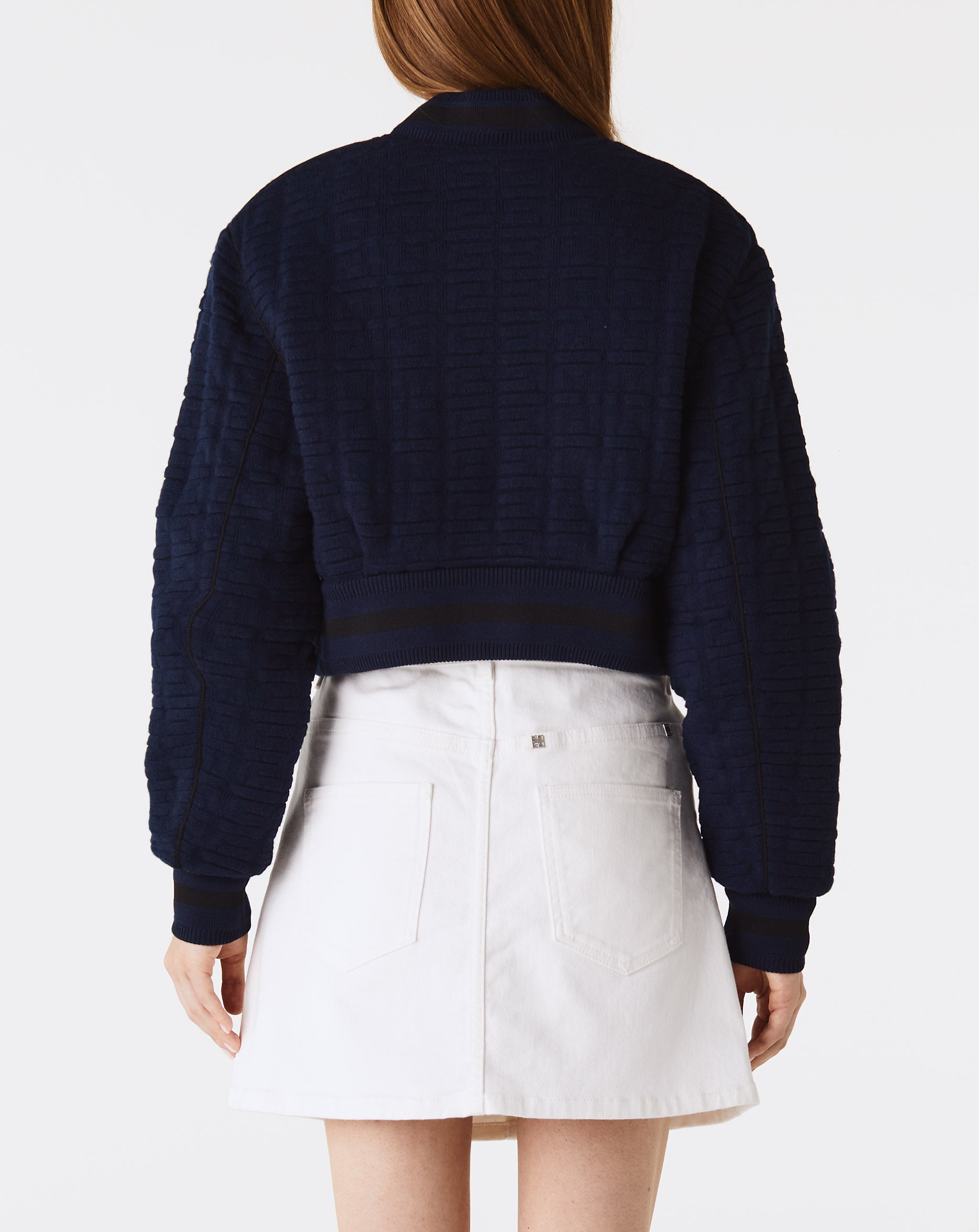 Cropped Bomber Varsity