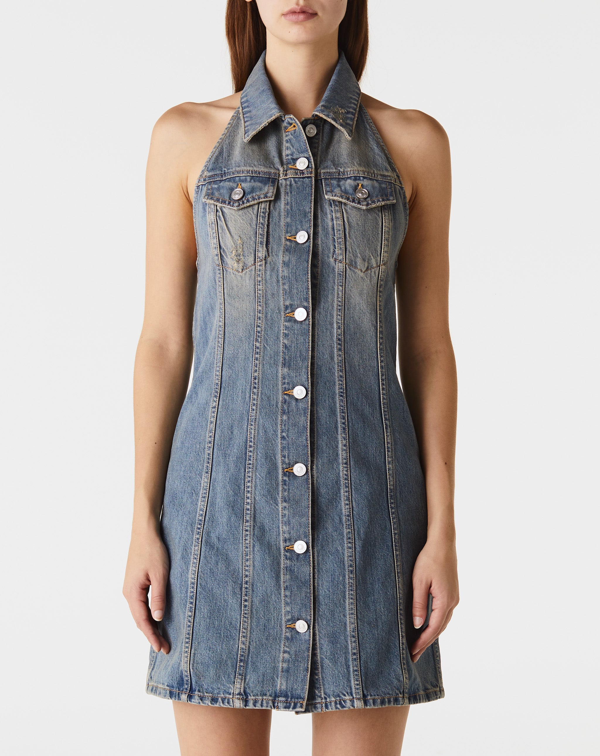 Halter Denim Dress