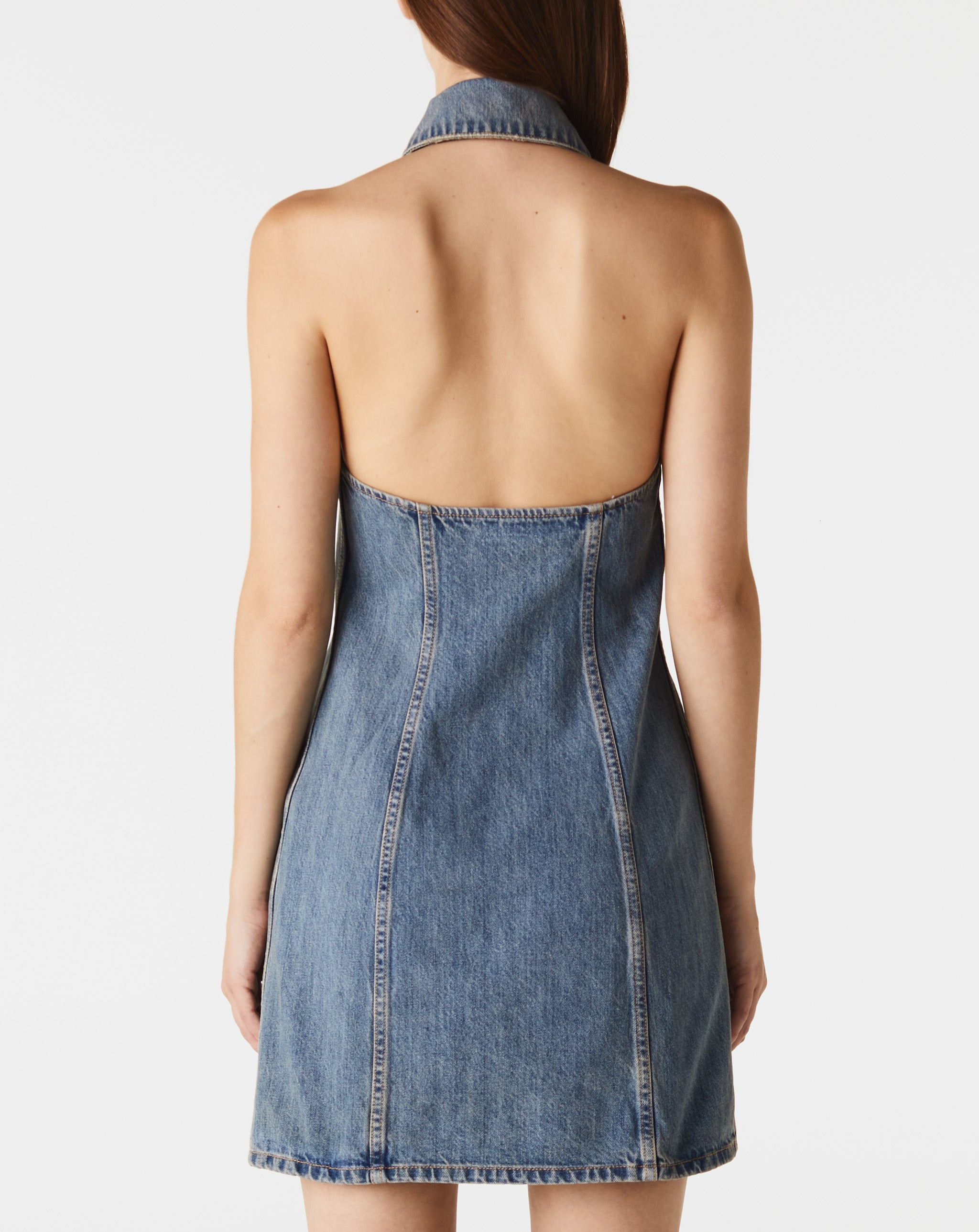 Halter Denim Dress