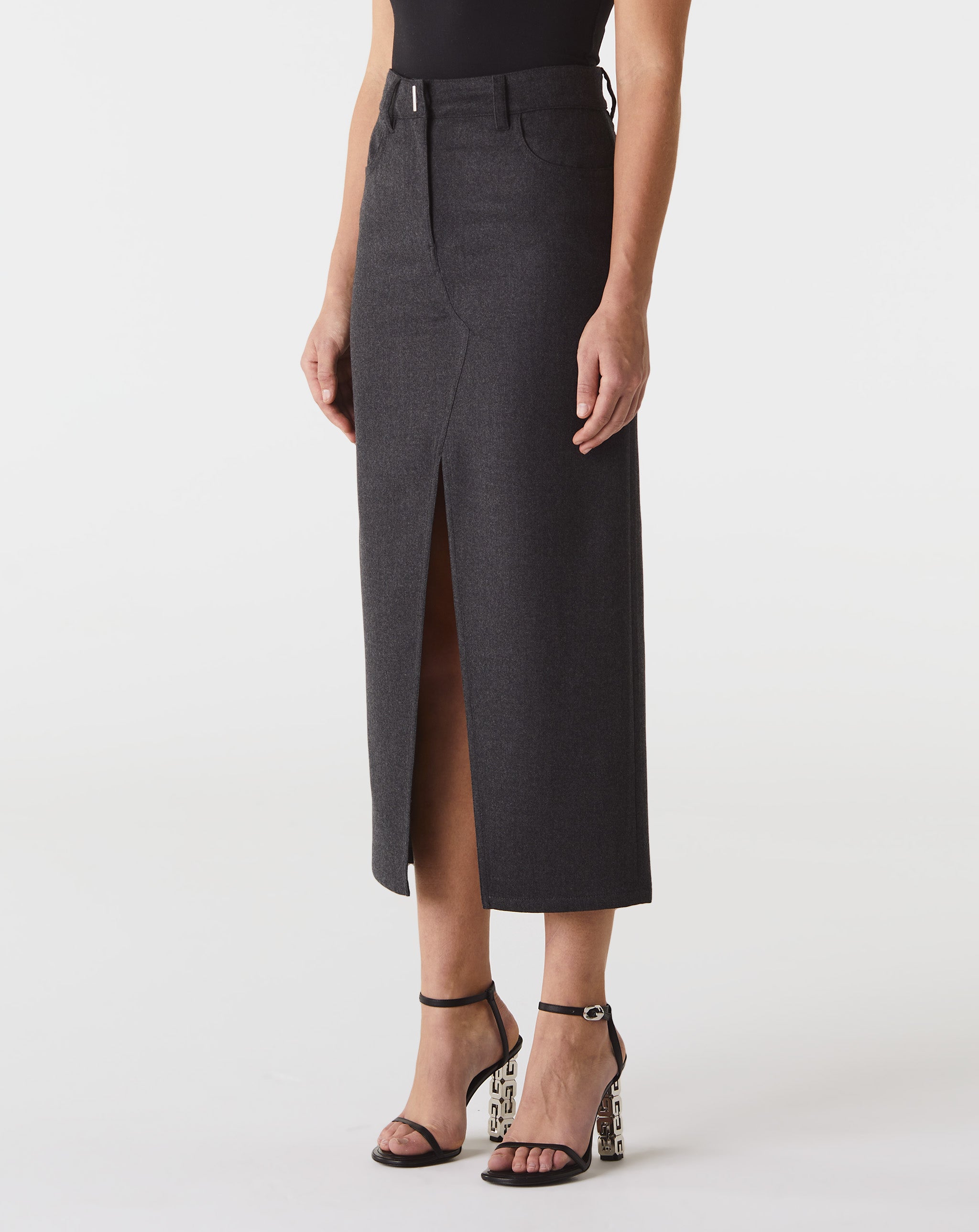 Long Skirt With Front Split