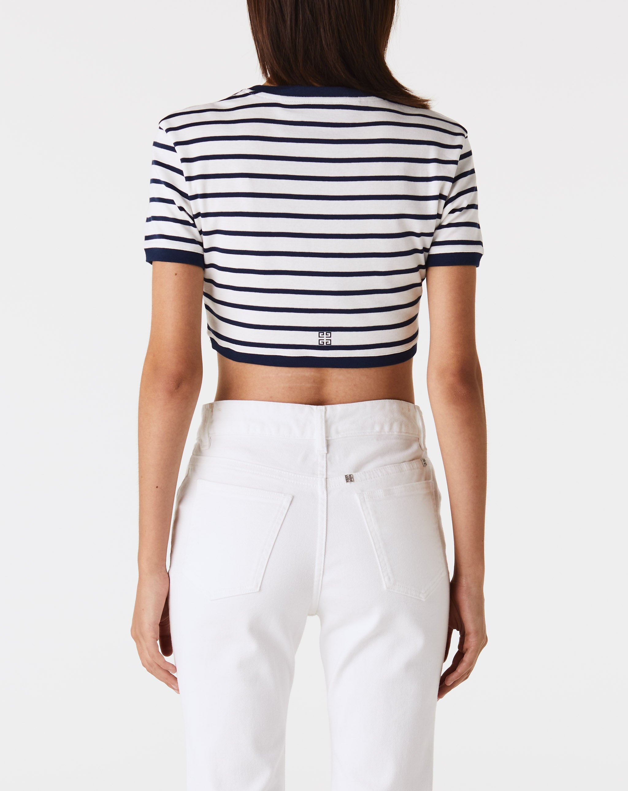 Cropped Ringer T Shirt W/H Rib