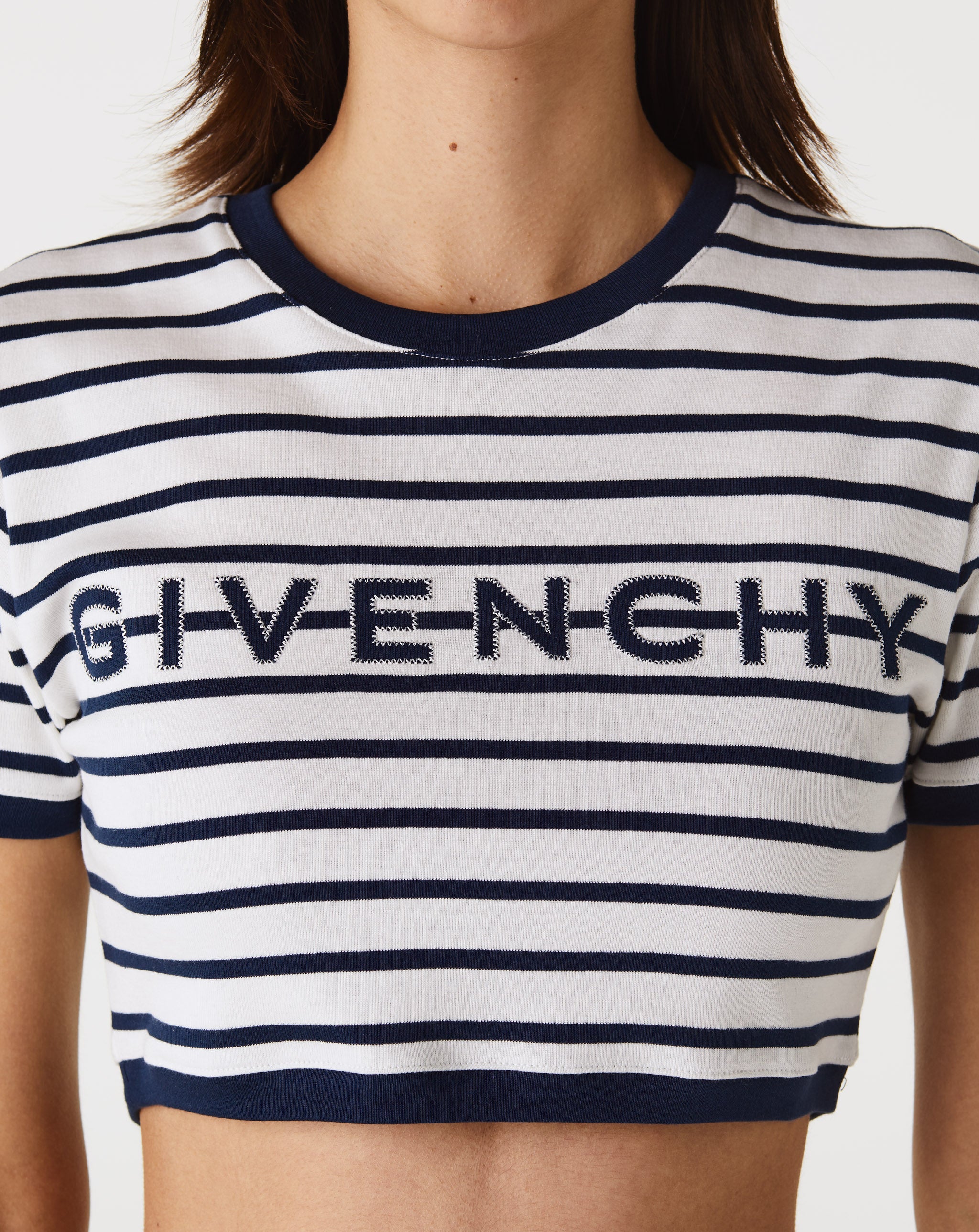 Cropped Ringer T Shirt W/H Rib