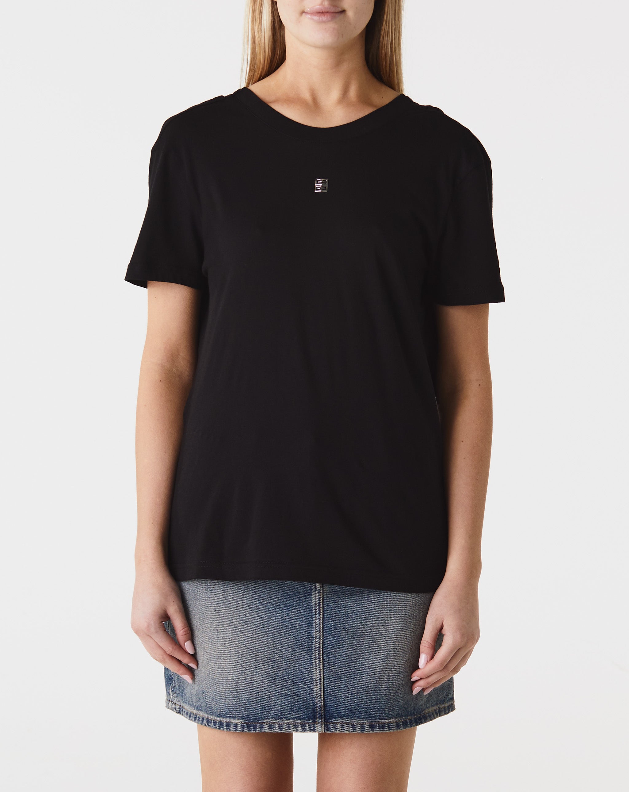 Draped Back Fitted T-Shirt