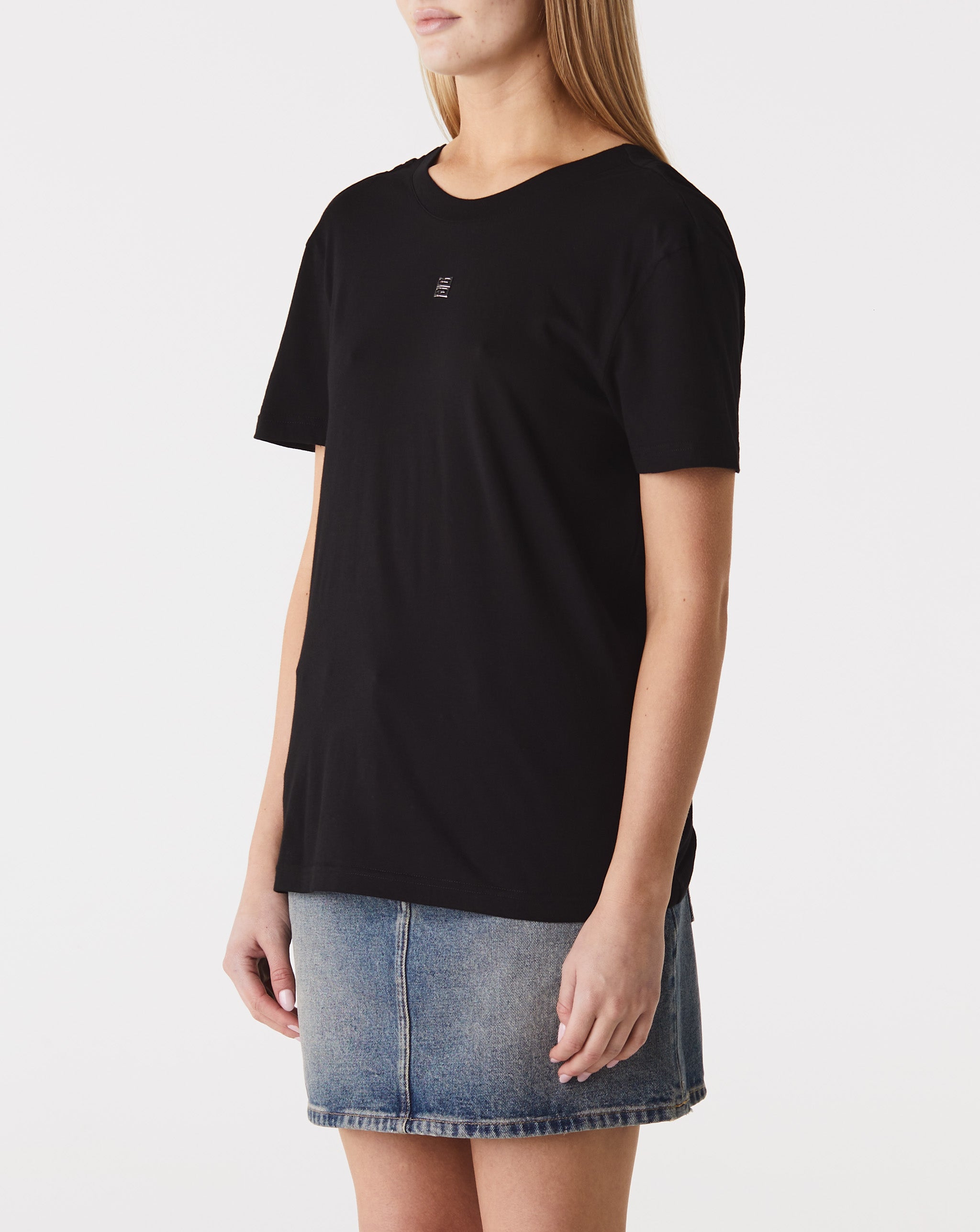Draped Back Fitted T-Shirt