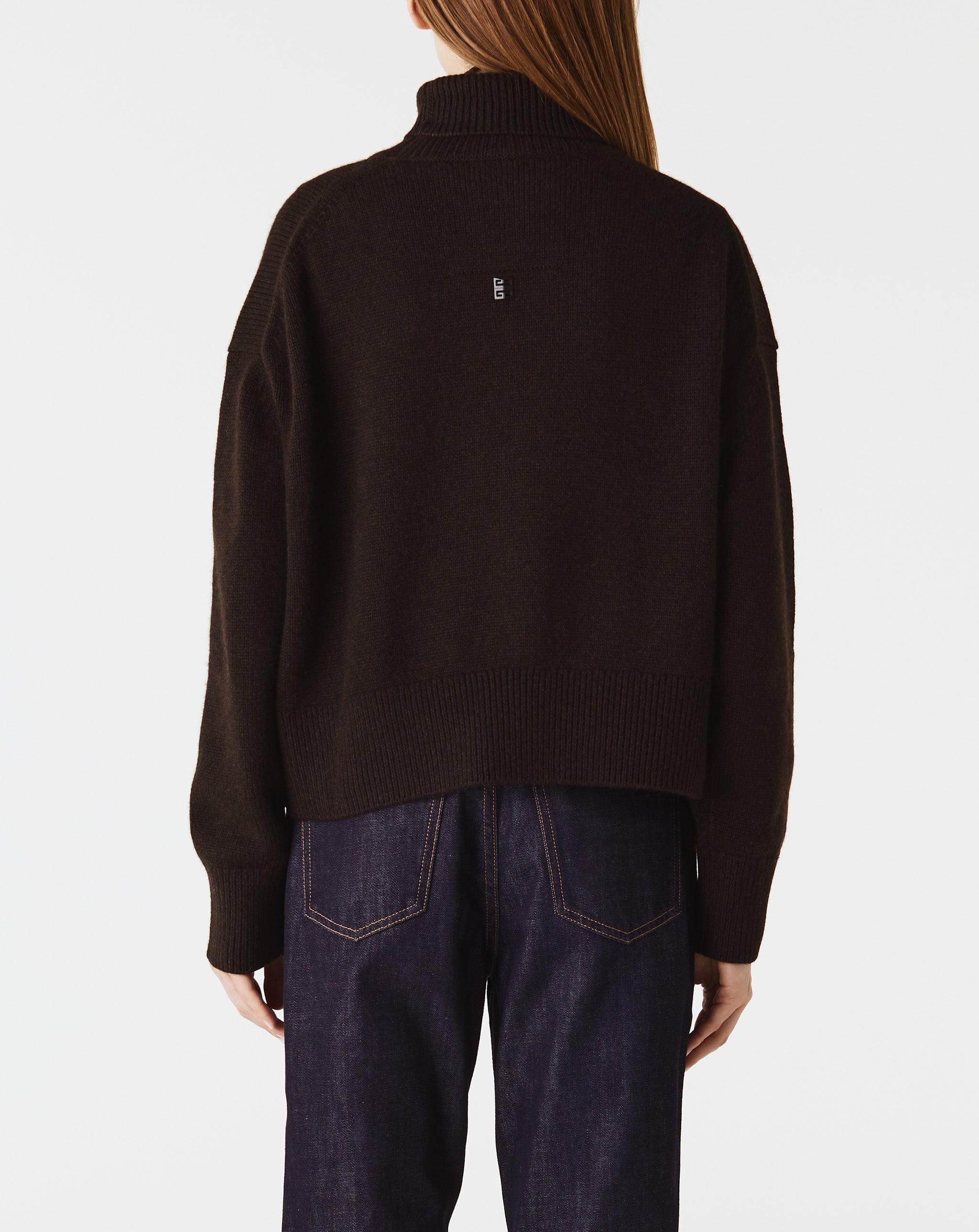 Cropped High Neck Sweater