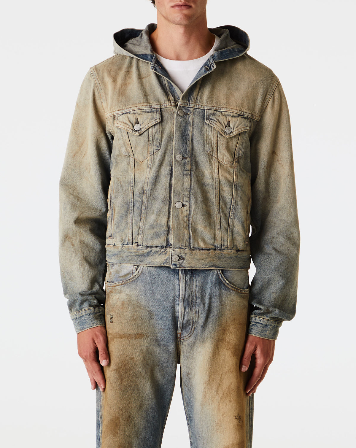 Men's Hooded Jean Jacket