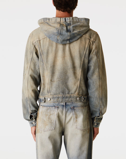 Men's Hooded Jean Jacket