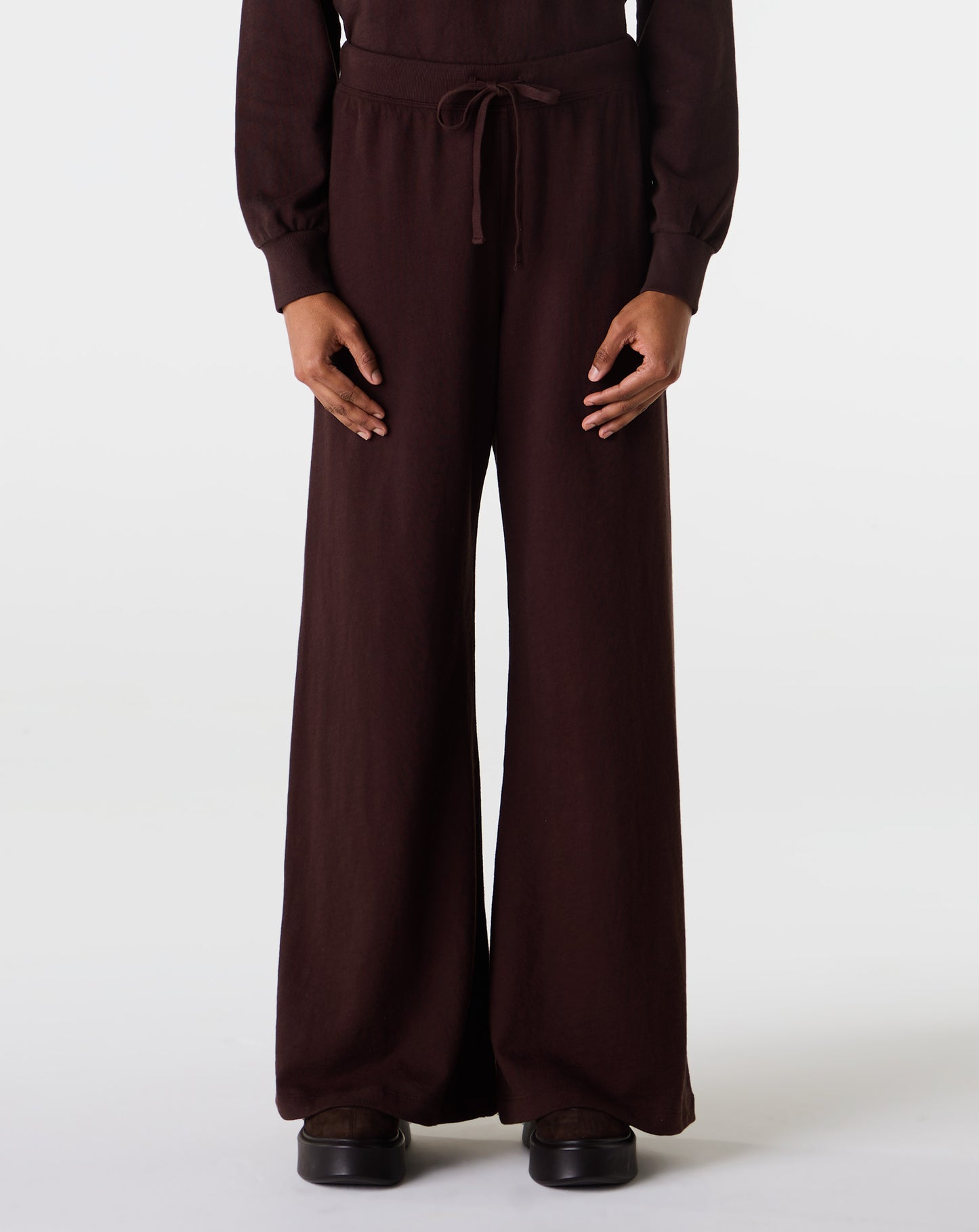 Drawstring Wide Leg Sweatpant