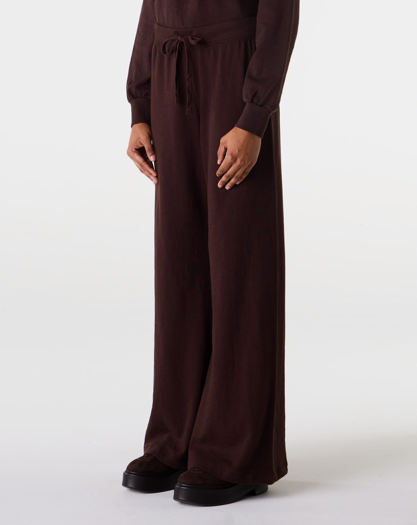 Drawstring Wide Leg Sweatpant