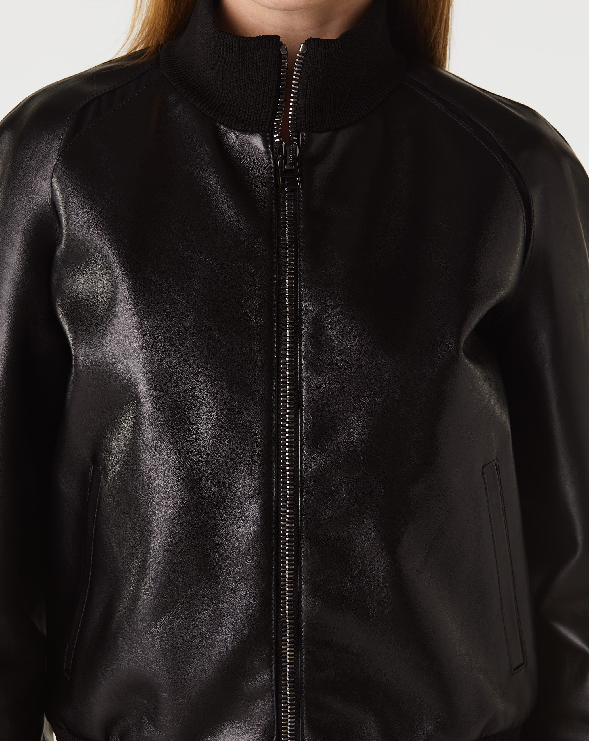 Leather Bomber Jacket