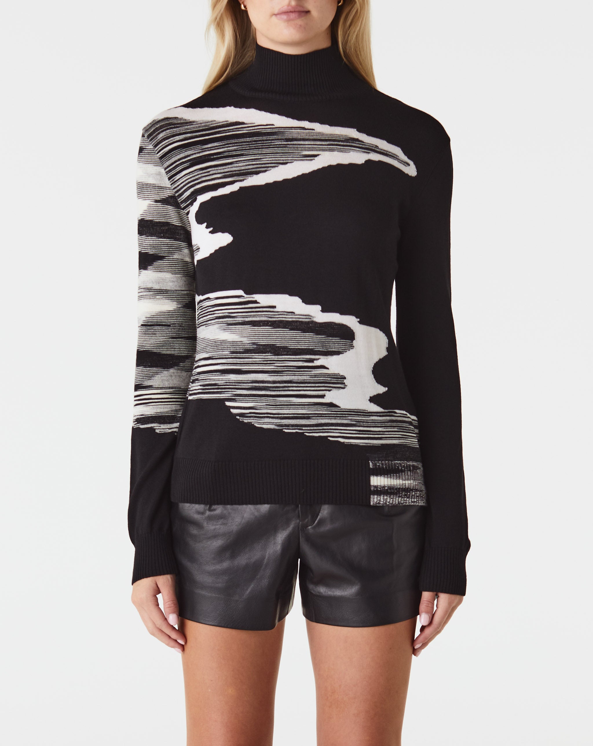 Space Dye Turtleneck Sweater