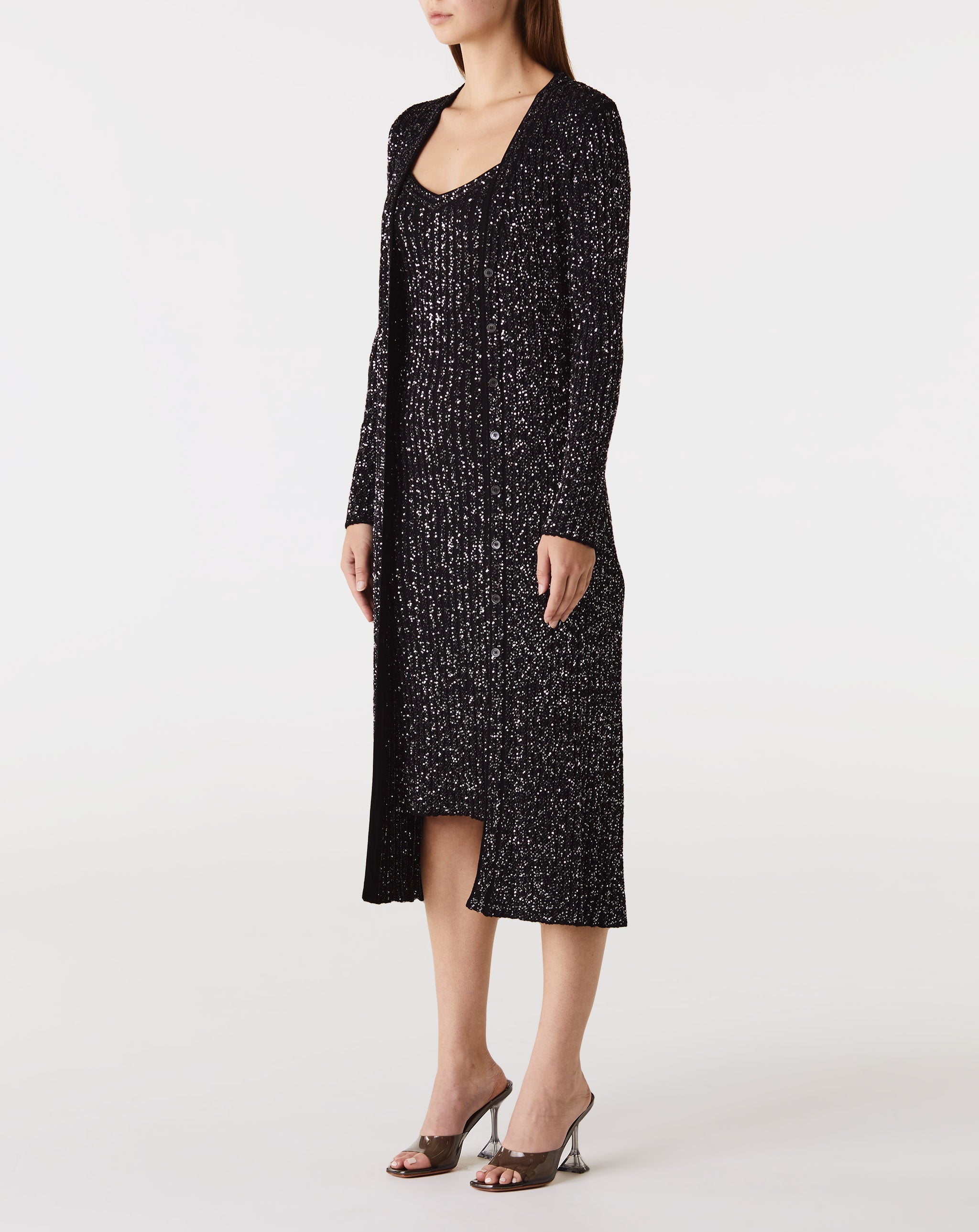 Paillette Long Cardigan