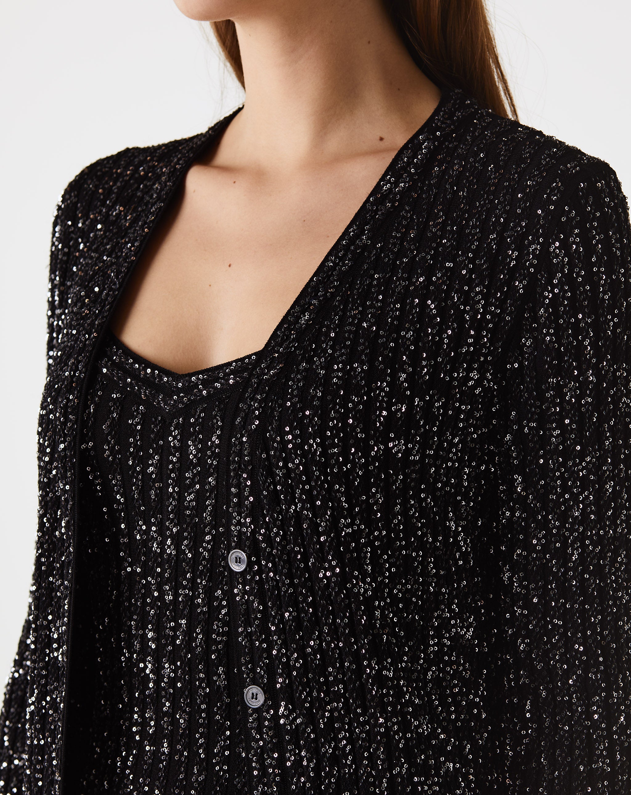Paillette Long Cardigan