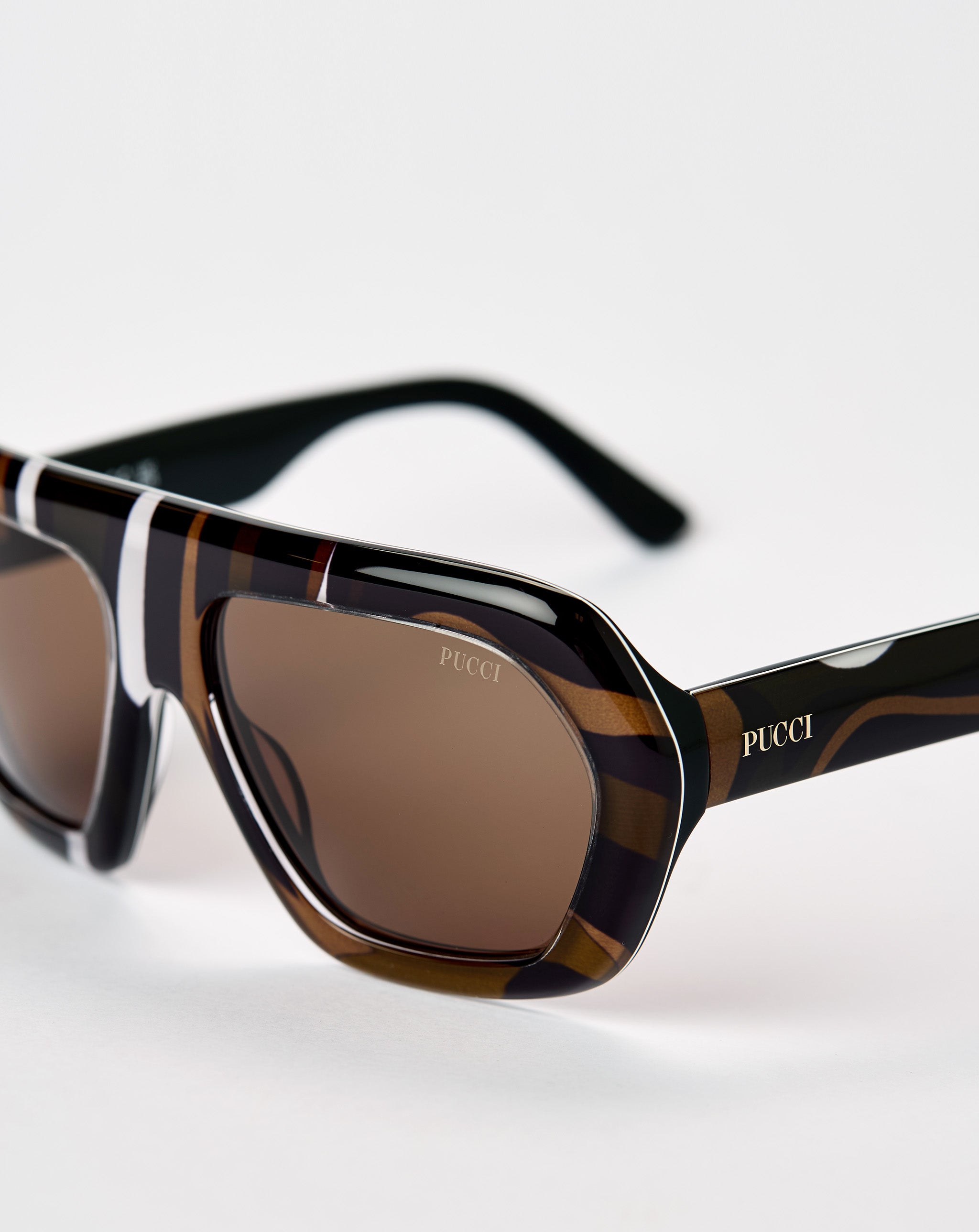 Printed Navigator Sunglasses