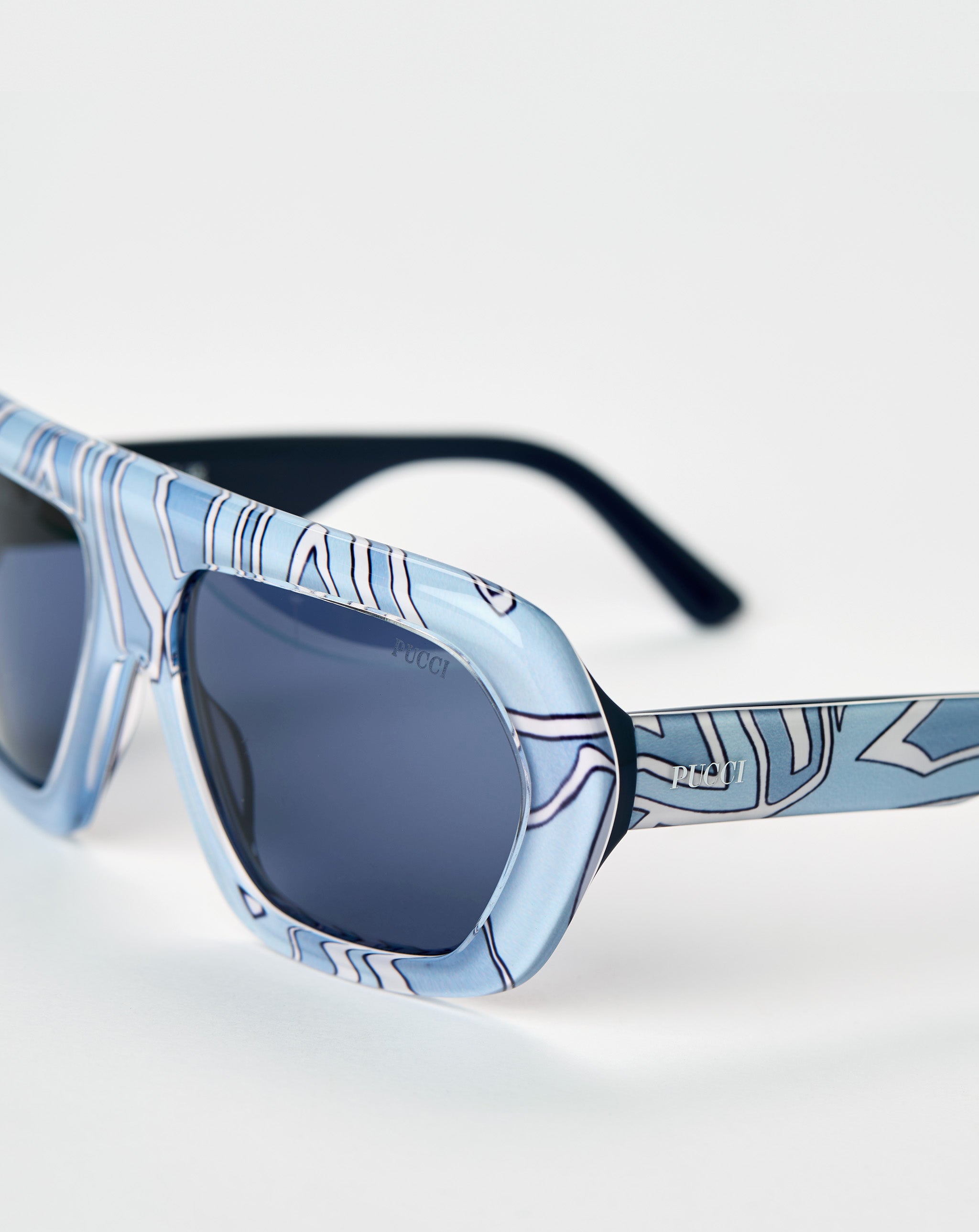 Printed Navigator Sunglasses