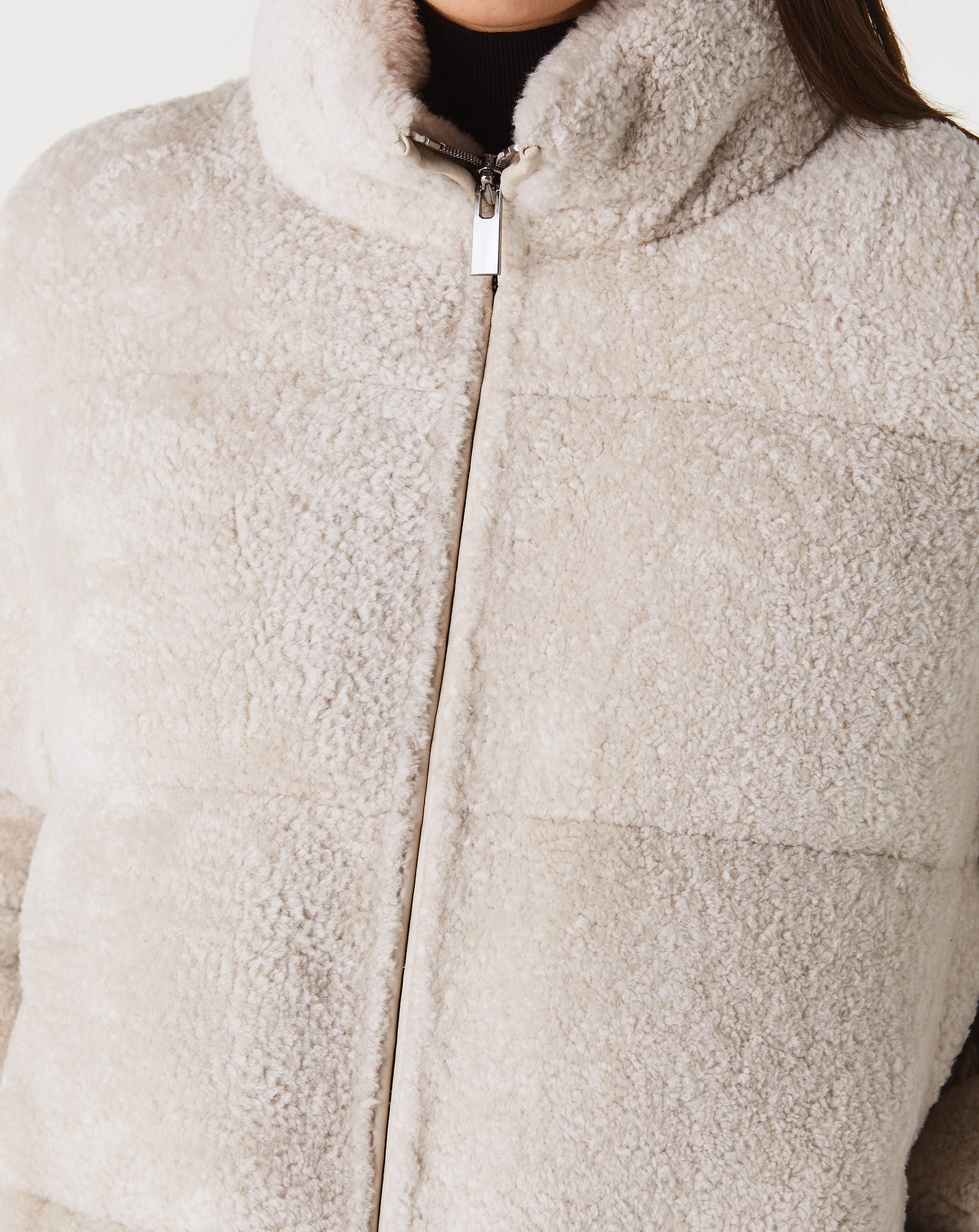 Shearling Puffer Jacket