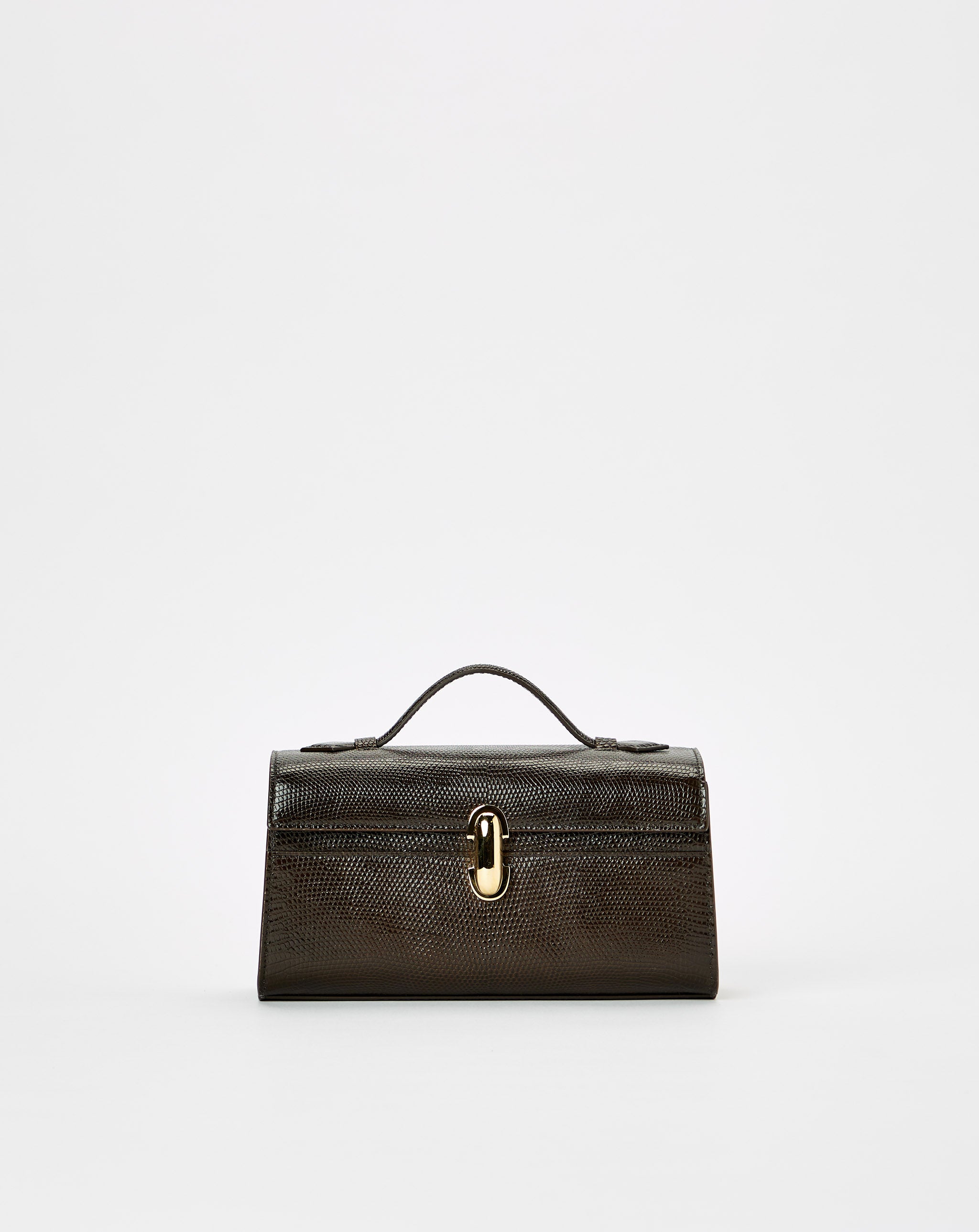 Symmetry Pochette In Genuine Lizard