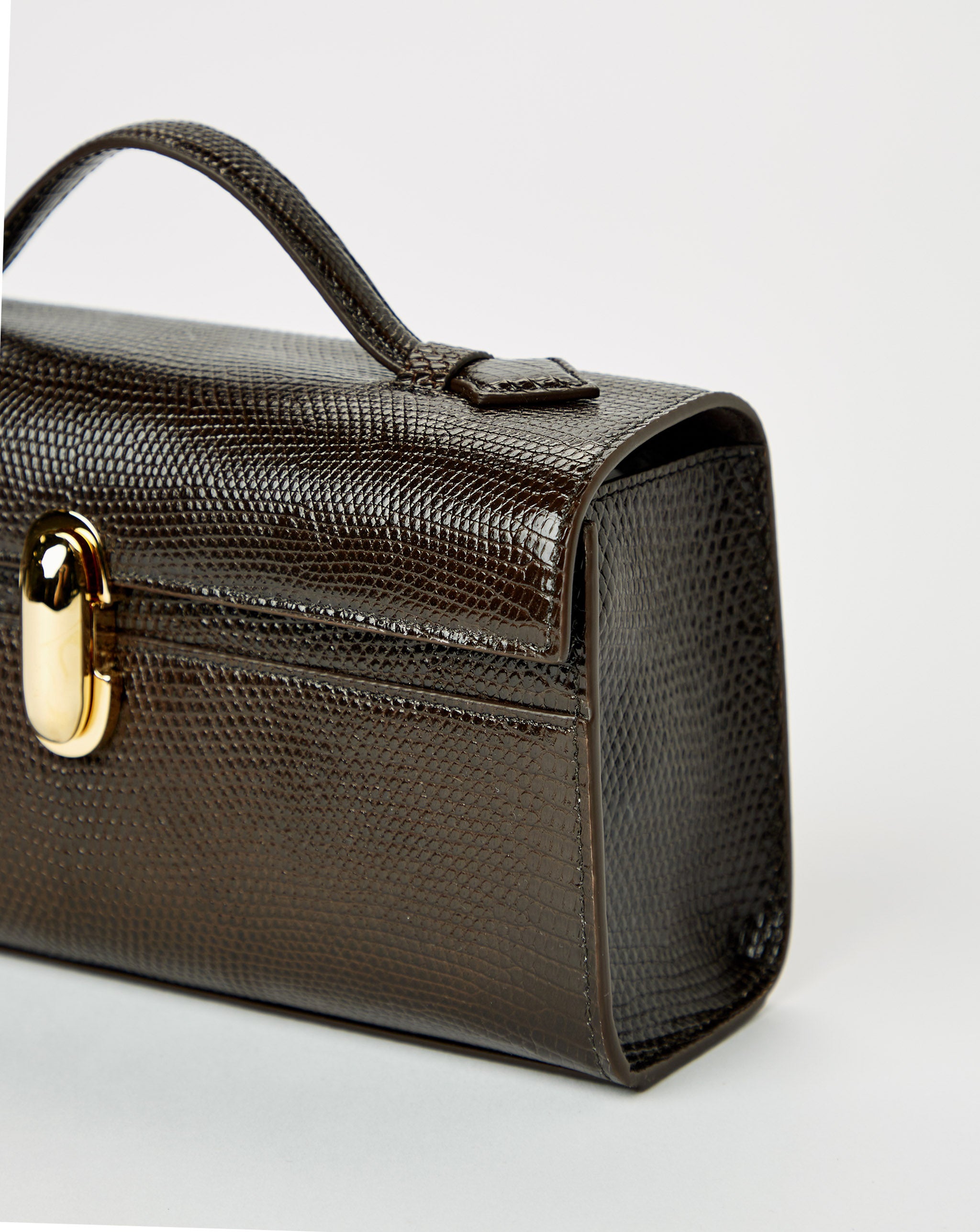Symmetry Pochette In Genuine Lizard