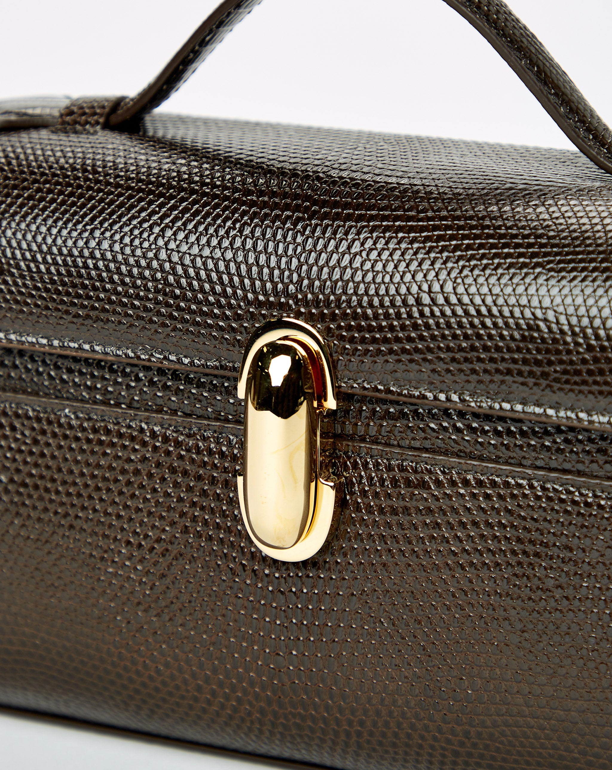 Symmetry Pochette In Genuine Lizard