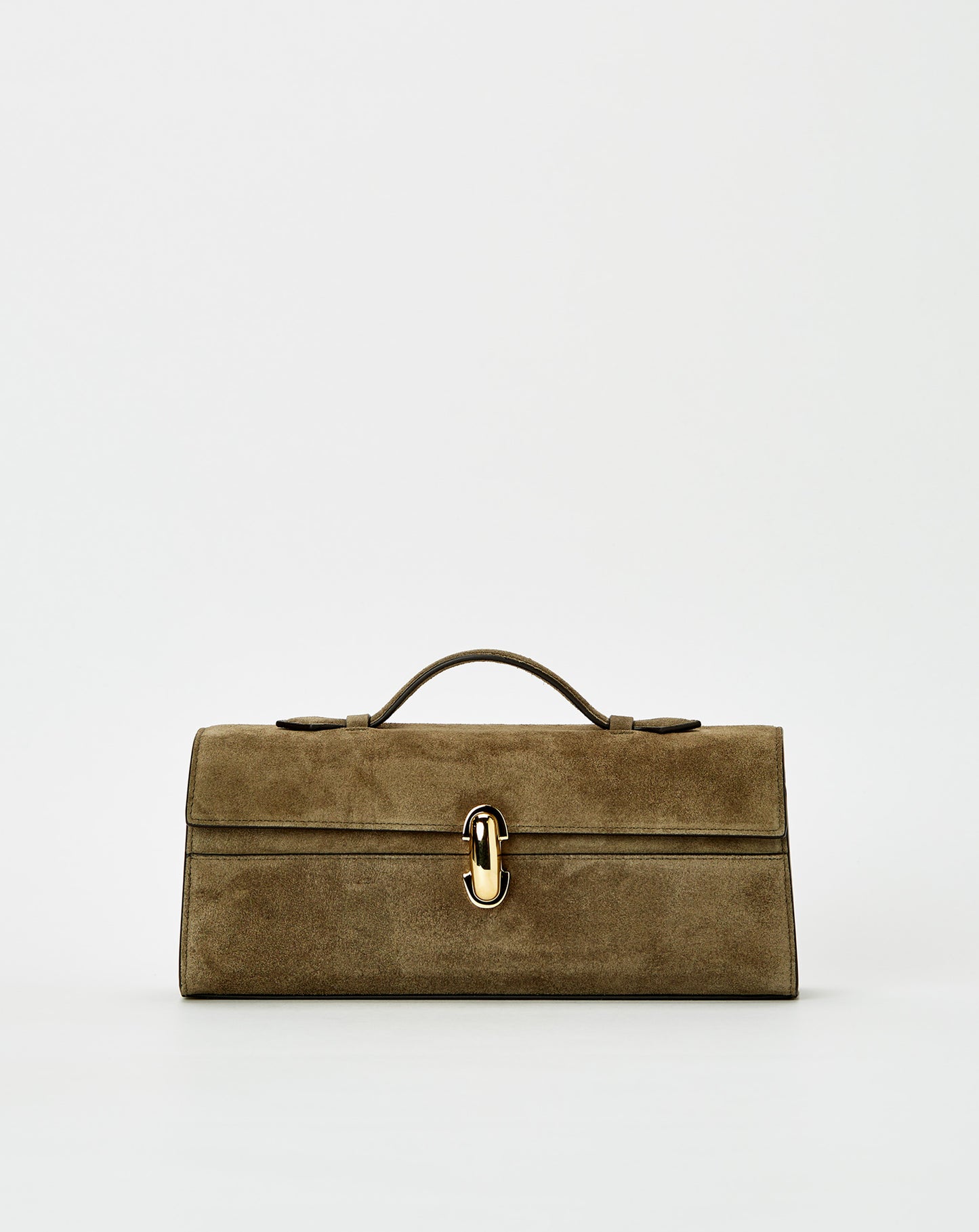 Slim Symmetry Pochette In Suede
