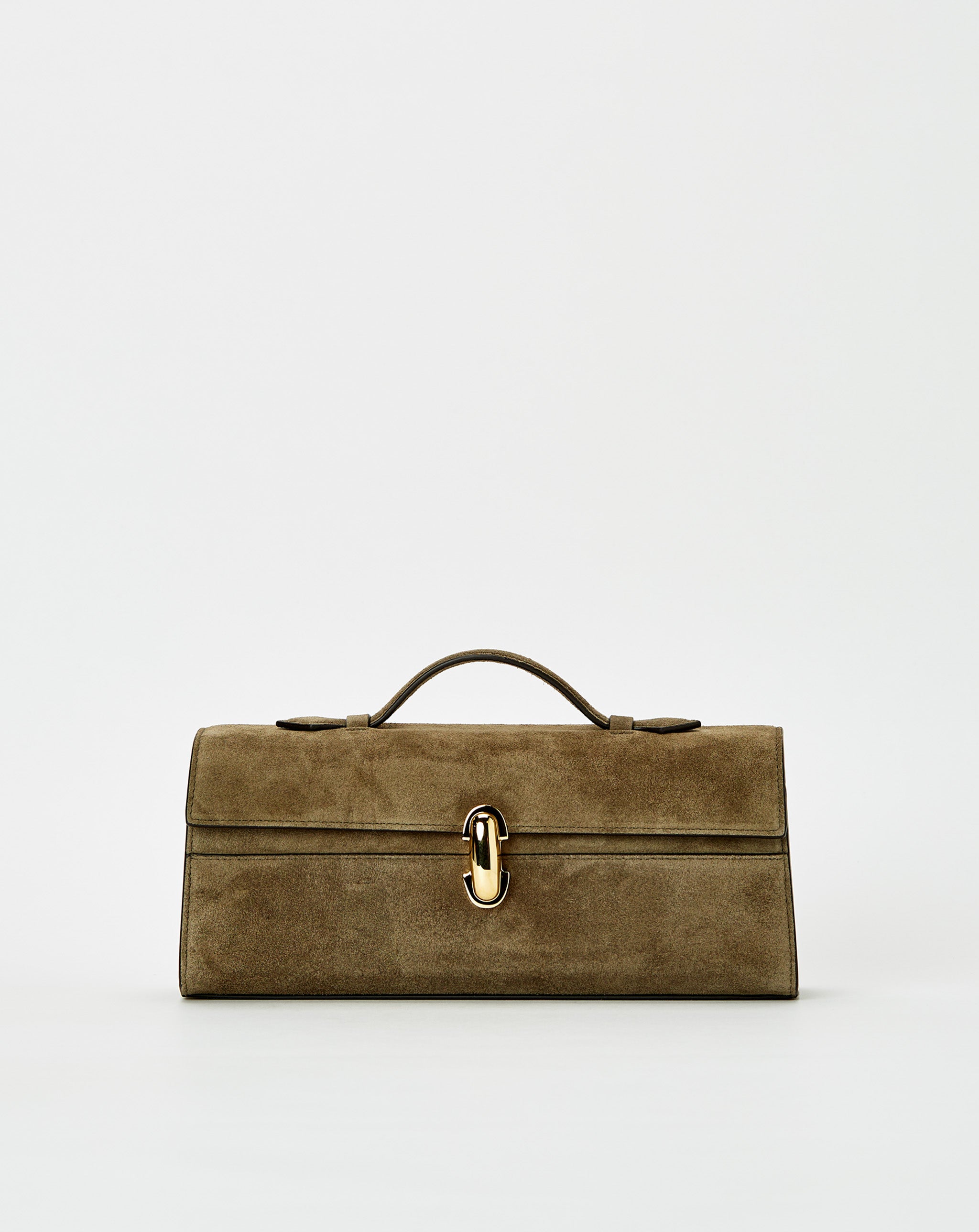 Slim Symmetry Pochette In Suede
