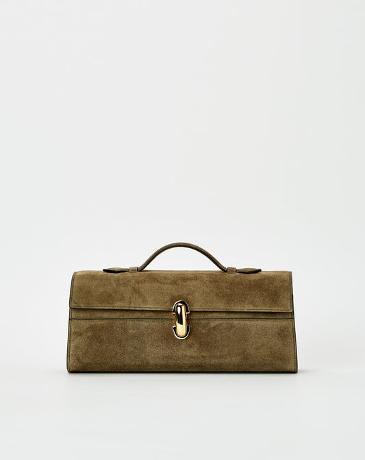 Slim Symmetry Pochette In Suede