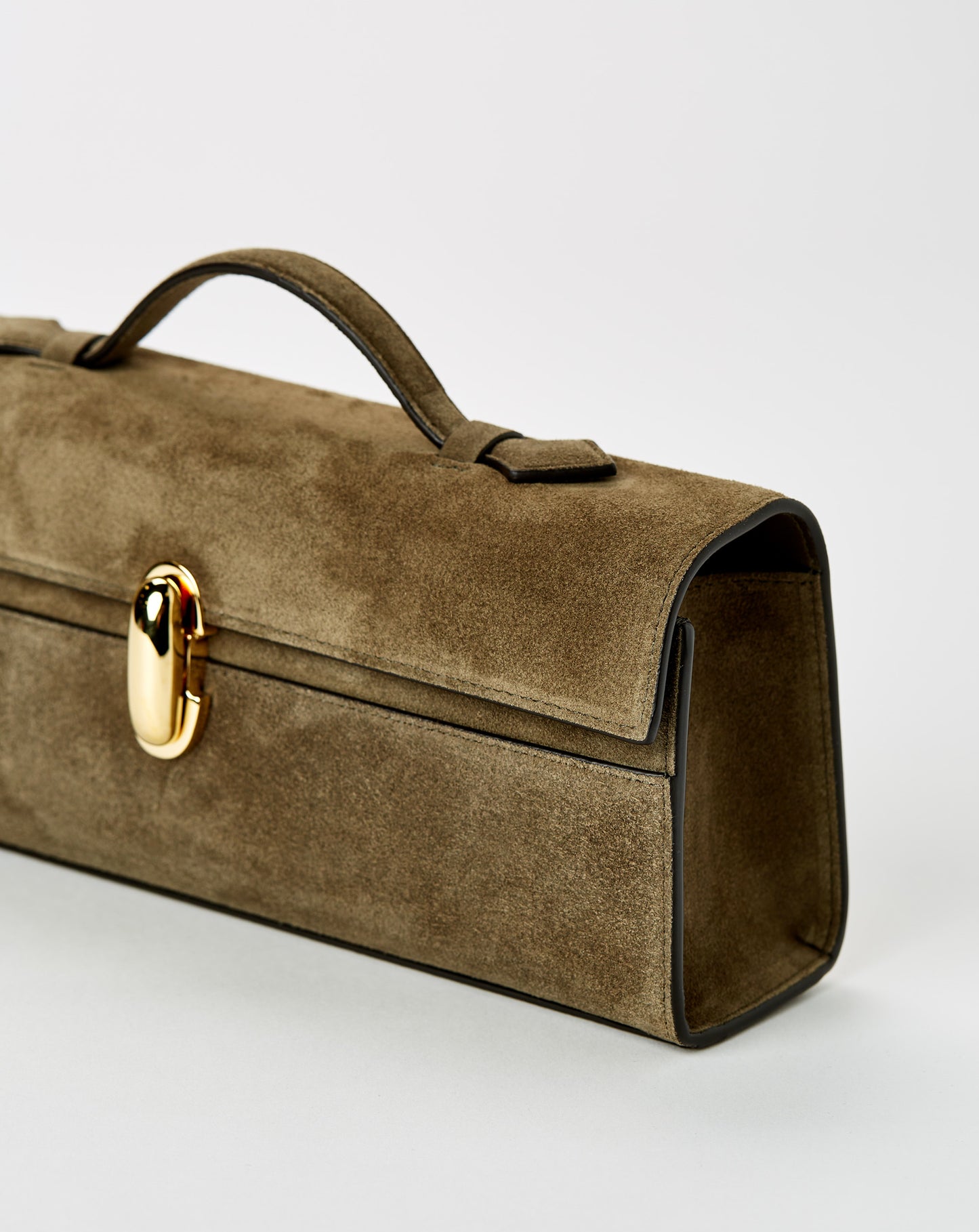 Slim Symmetry Pochette In Suede