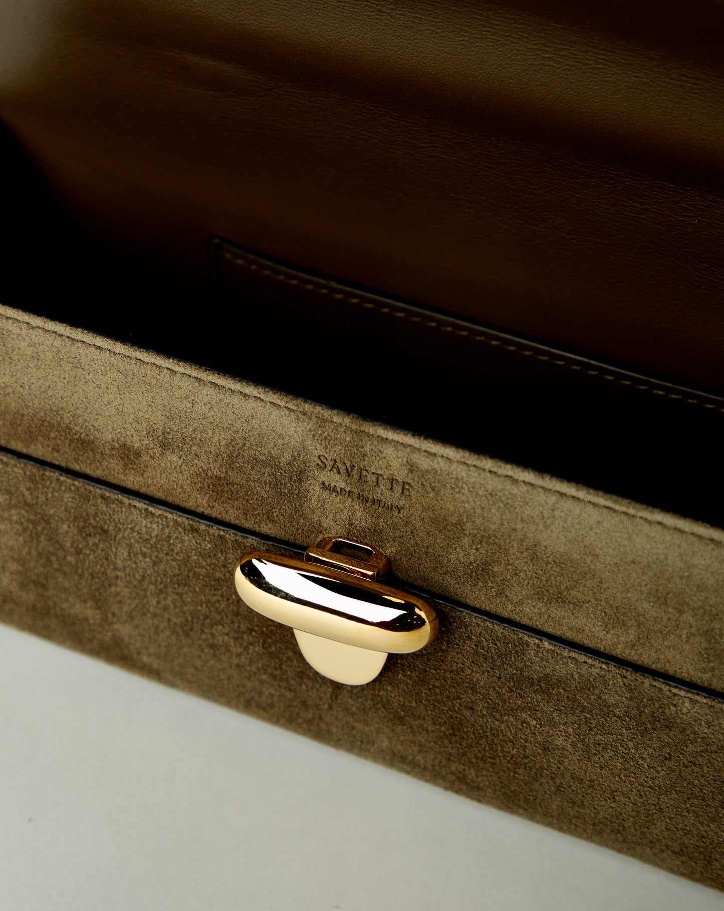 Slim Symmetry Pochette In Suede