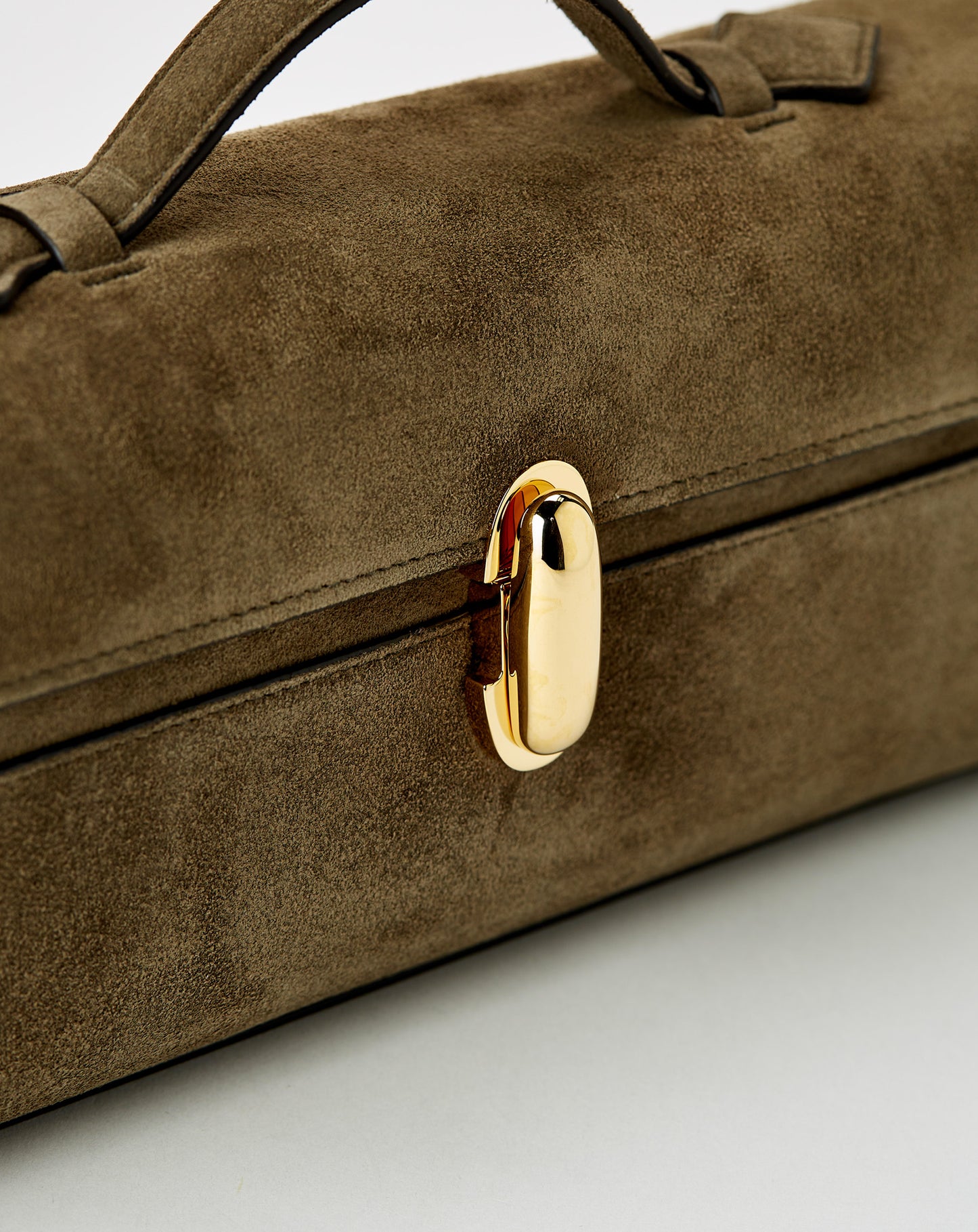 Slim Symmetry Pochette In Suede