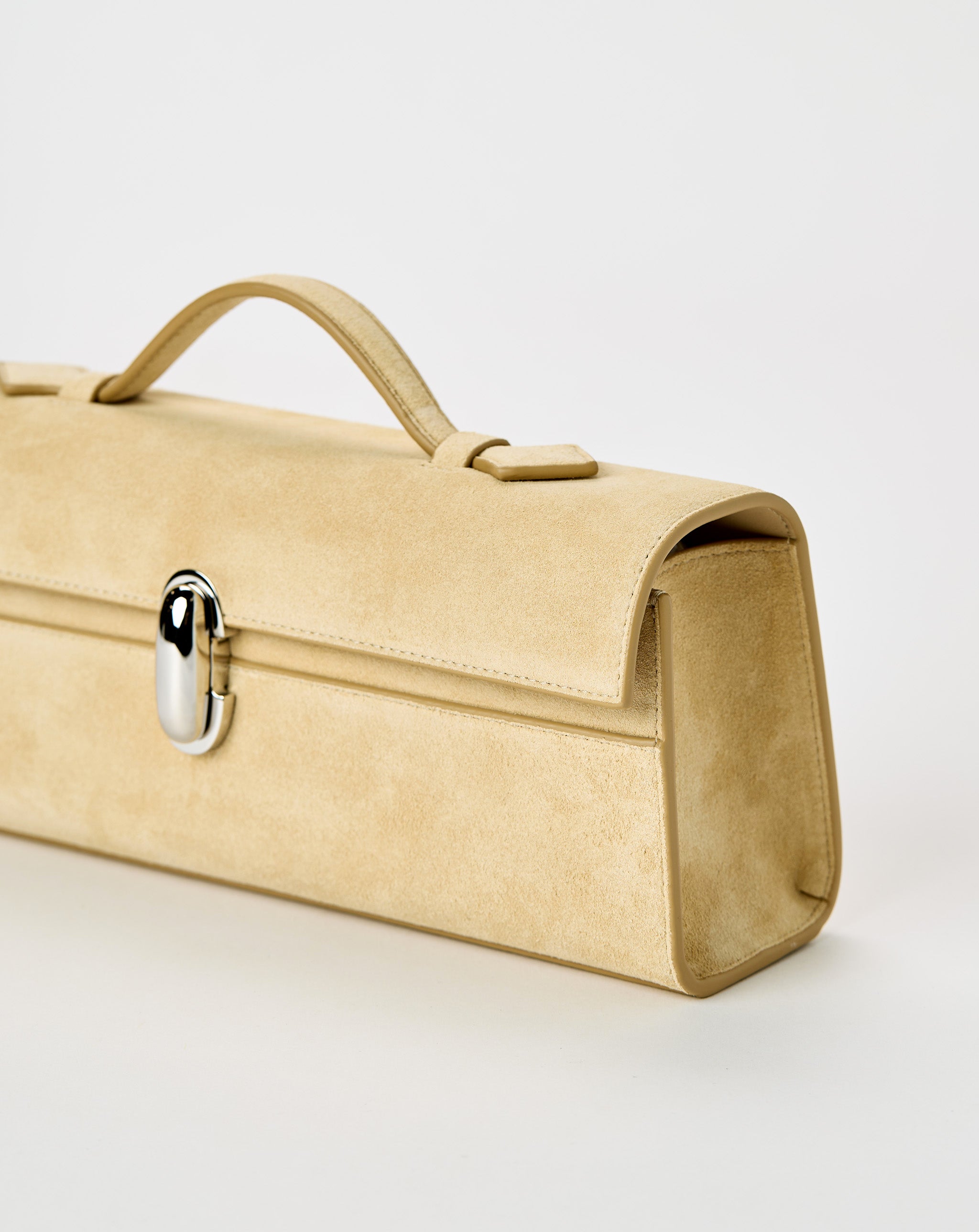 Slim Symmetry Pochette In Suede