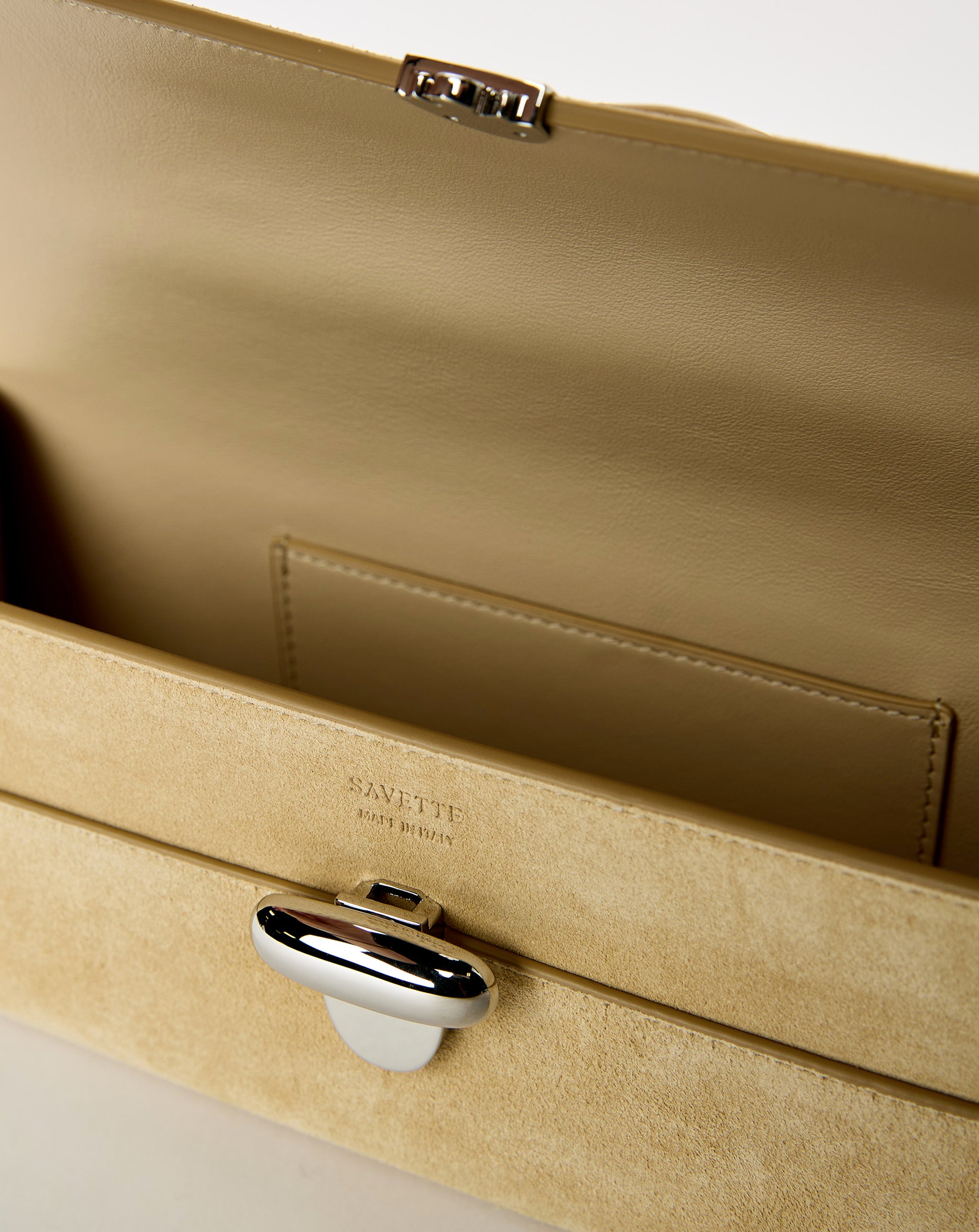 Slim Symmetry Pochette In Suede