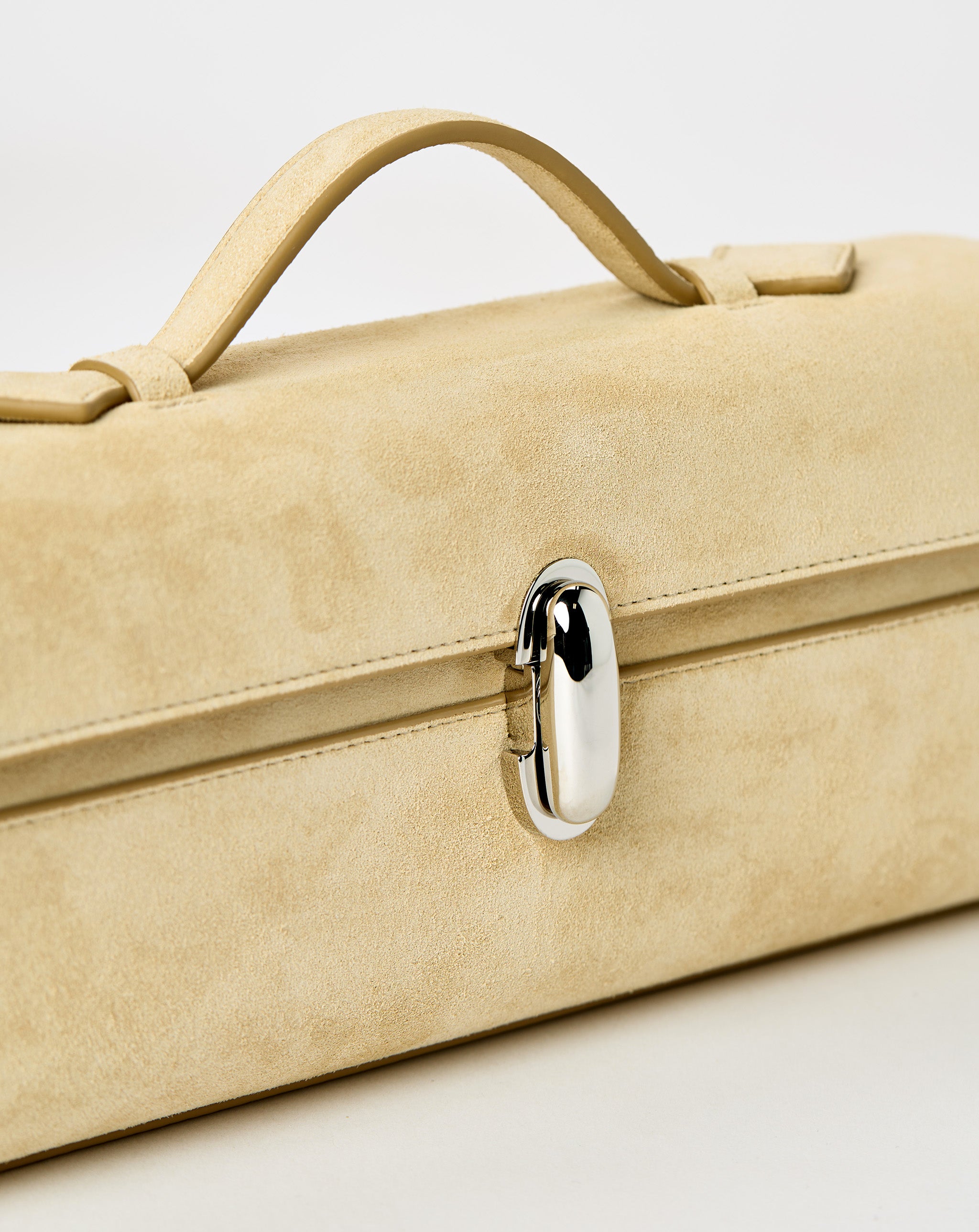 Slim Symmetry Pochette In Suede